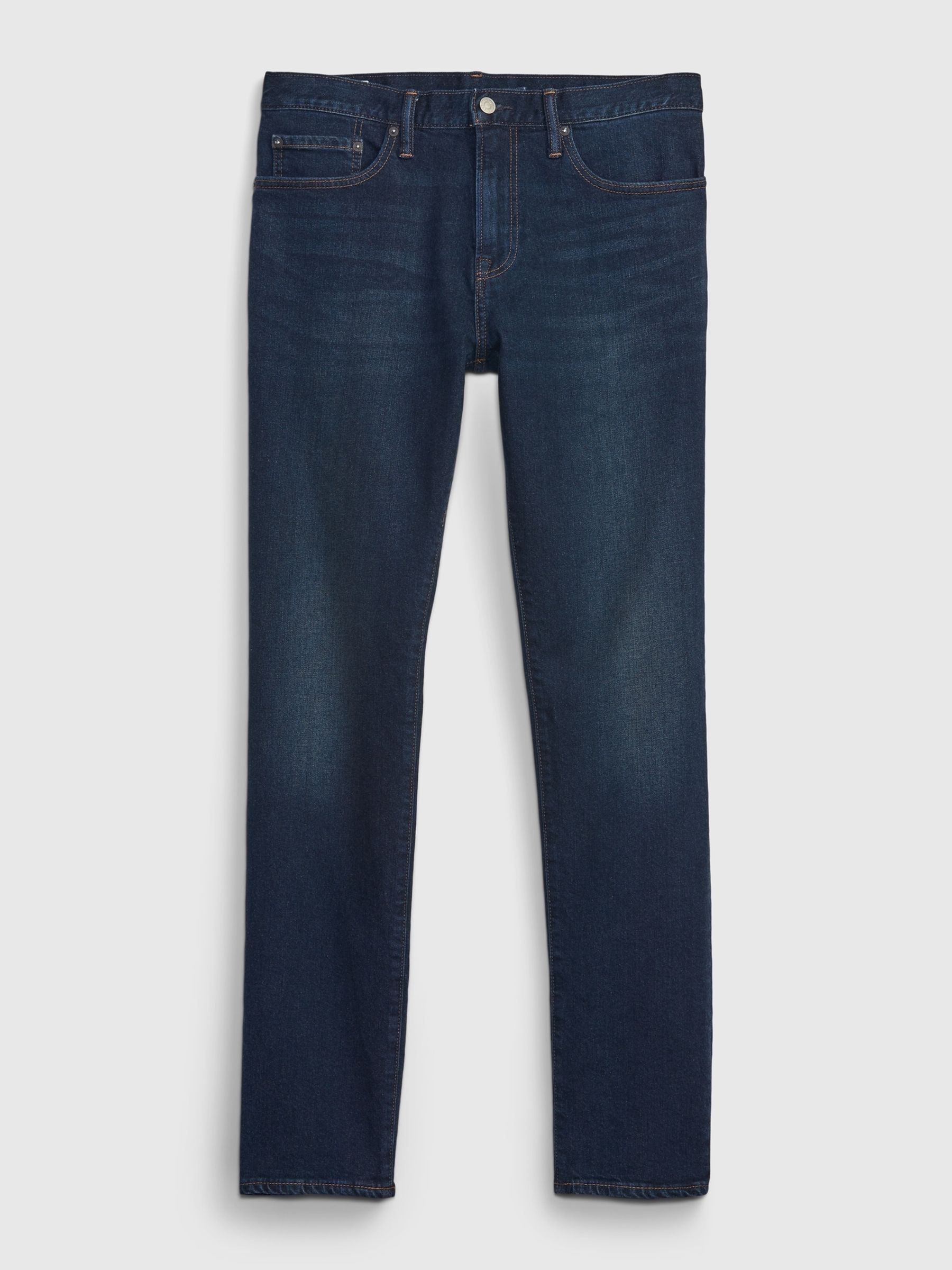 Dark Wash Blue Slim Fit Comfort Stretch Soft Jeans - Image 6 of 6
