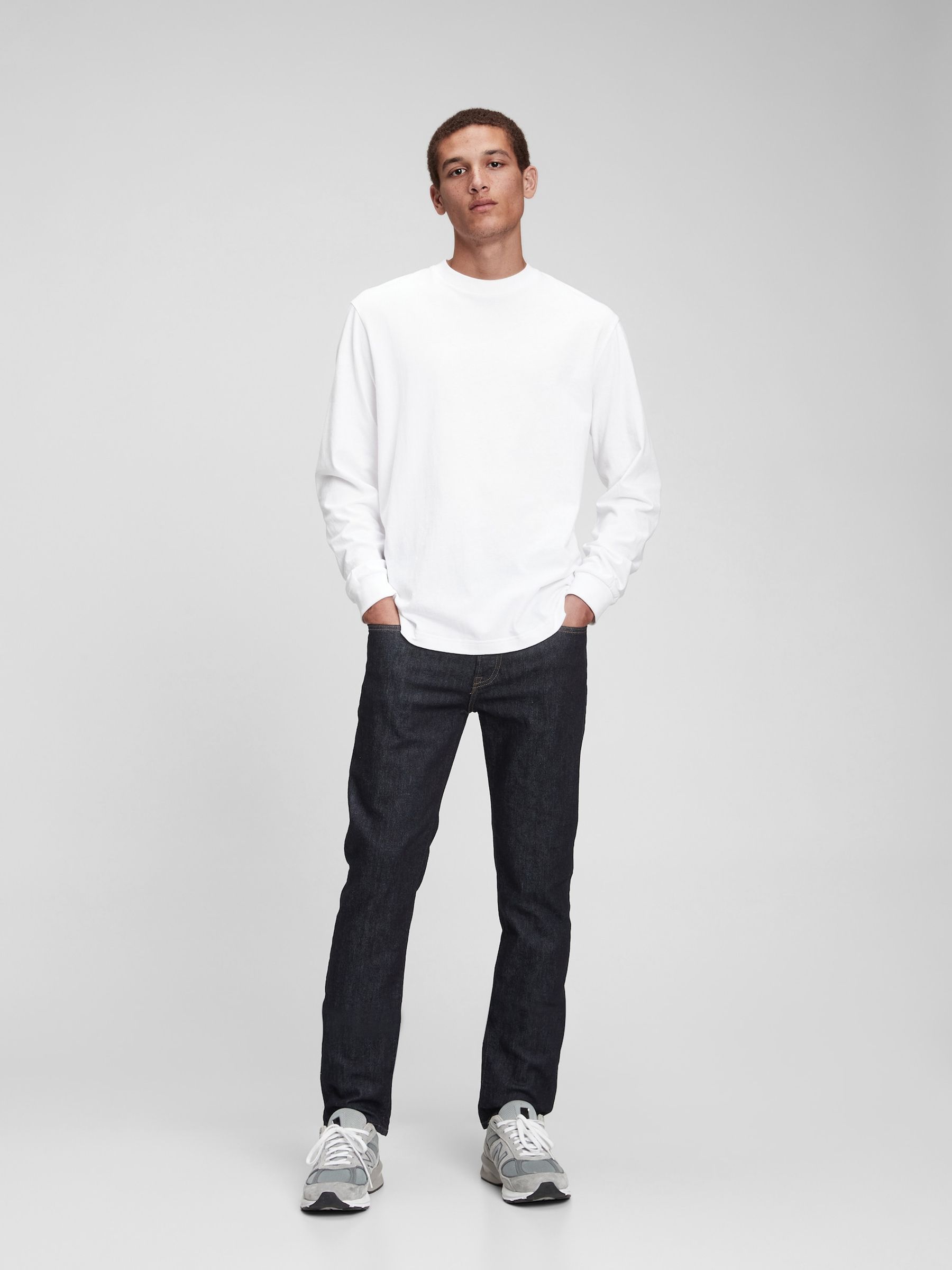 Dark Indigo Blue Slim Fit Comfort Stretch Soft Jeans - Image 1 of 8