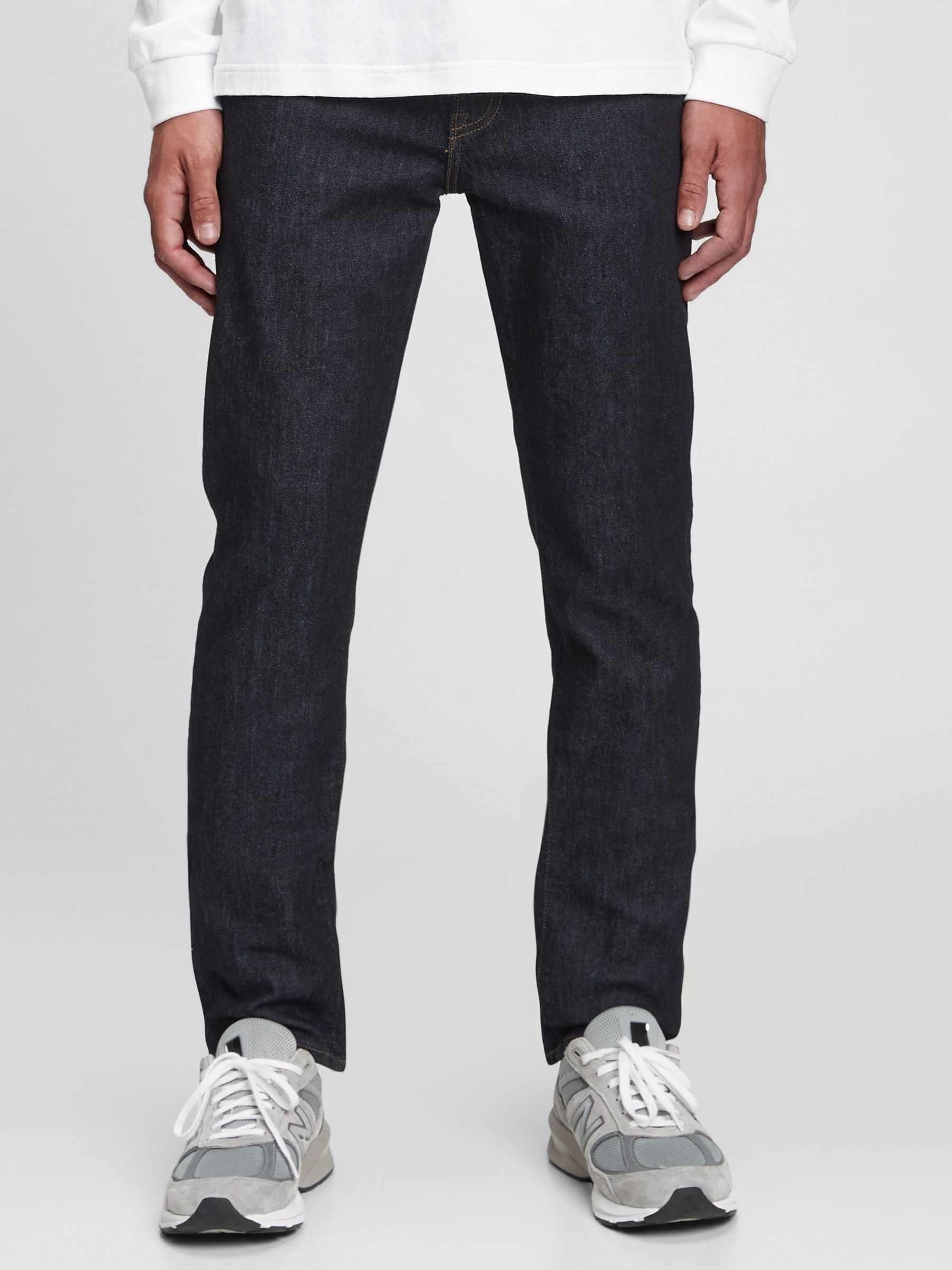 Dark Indigo Blue Slim Fit Comfort Stretch Soft Jeans - Image 2 of 8