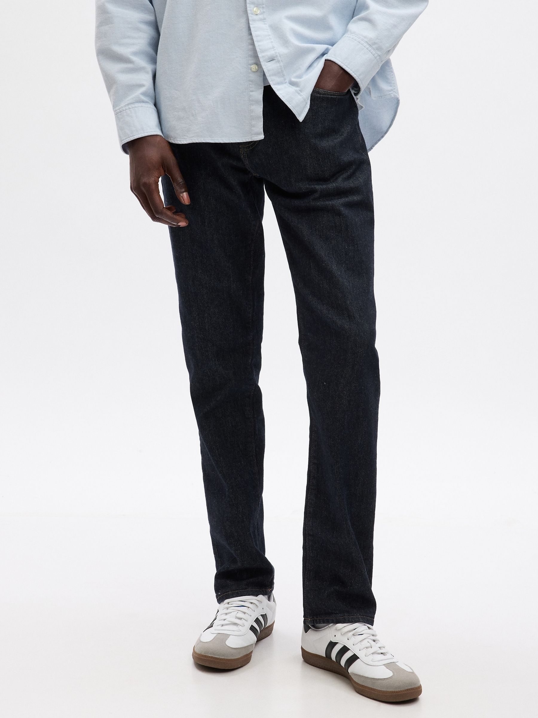 Dark Indigo Blue Slim Fit Comfort Stretch Soft Jeans - Image 6 of 8