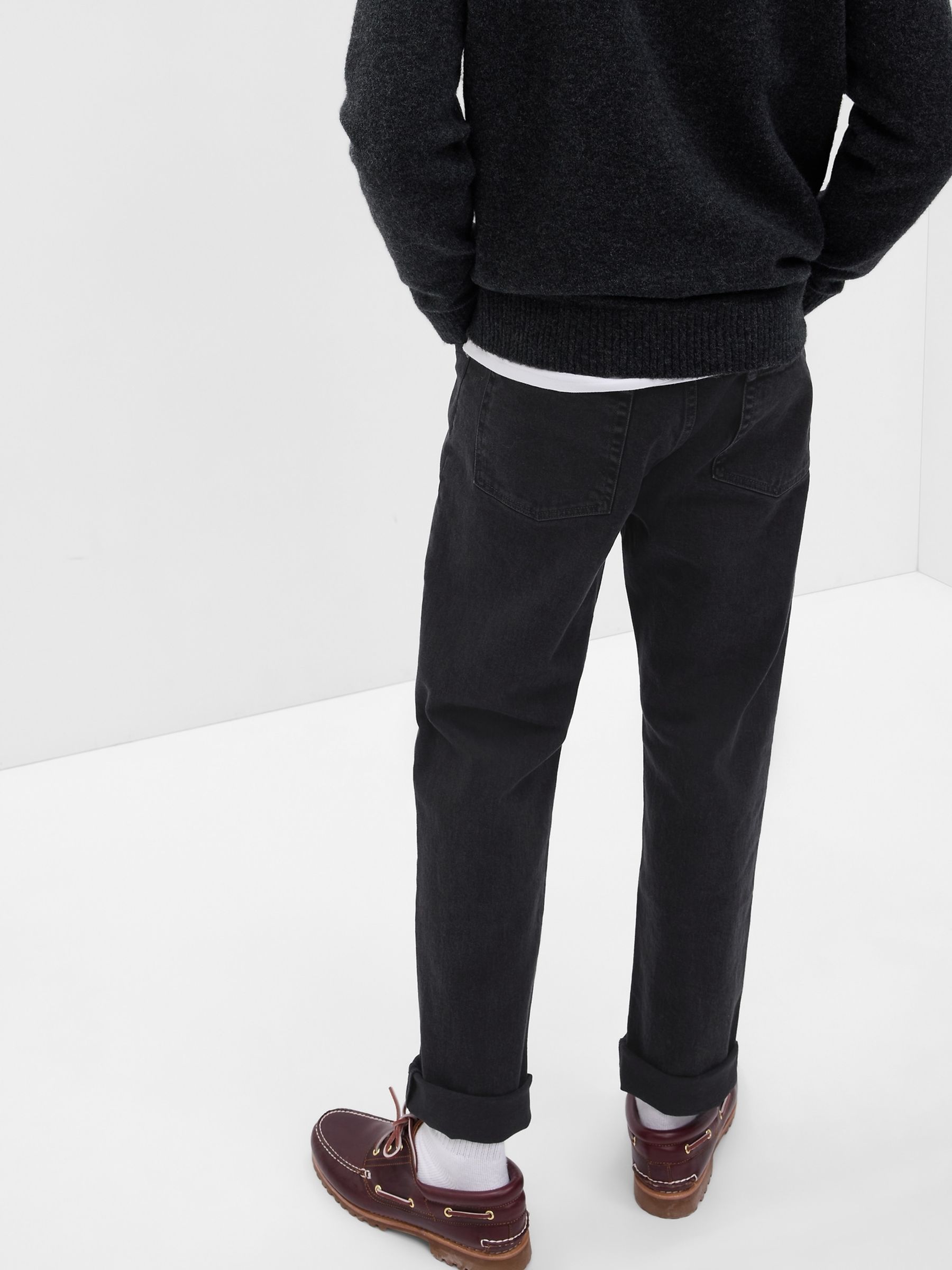 Black Slim Fit Comfort Stretch Soft Jeans - Image 4 of 8