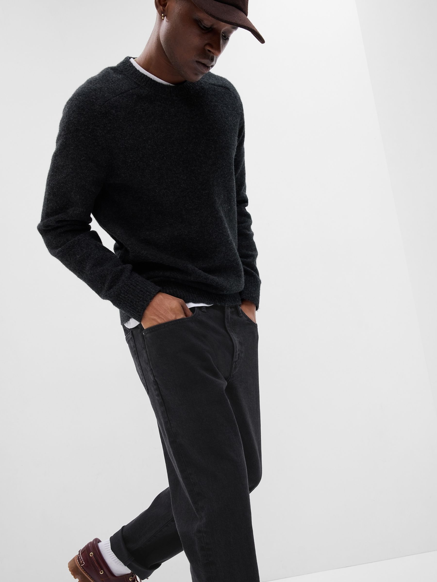 Black Slim Fit Comfort Stretch Soft Jeans - Image 6 of 8
