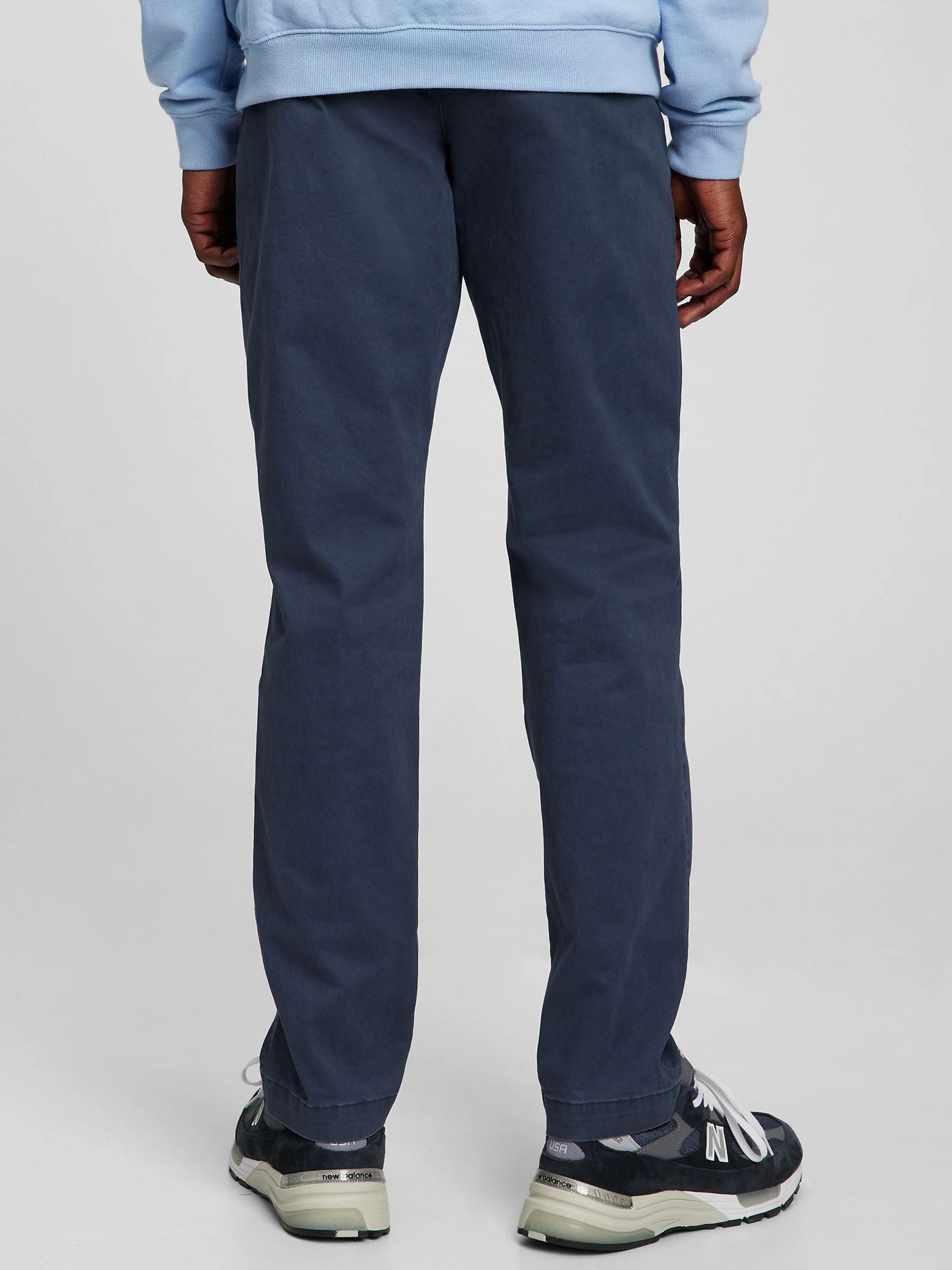 Blue Straight Taper Fit Essential Chinos - Image 3 of 4