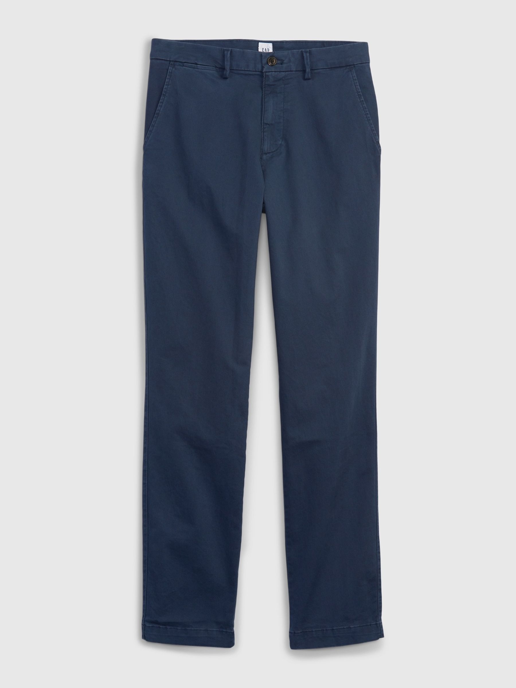 Blue Straight Taper Fit Essential Chinos - Image 4 of 4