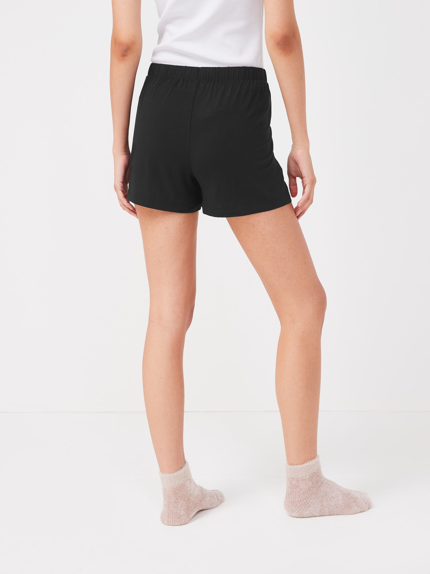 Black Maternity Pyjama Shorts - Image 2 of 5