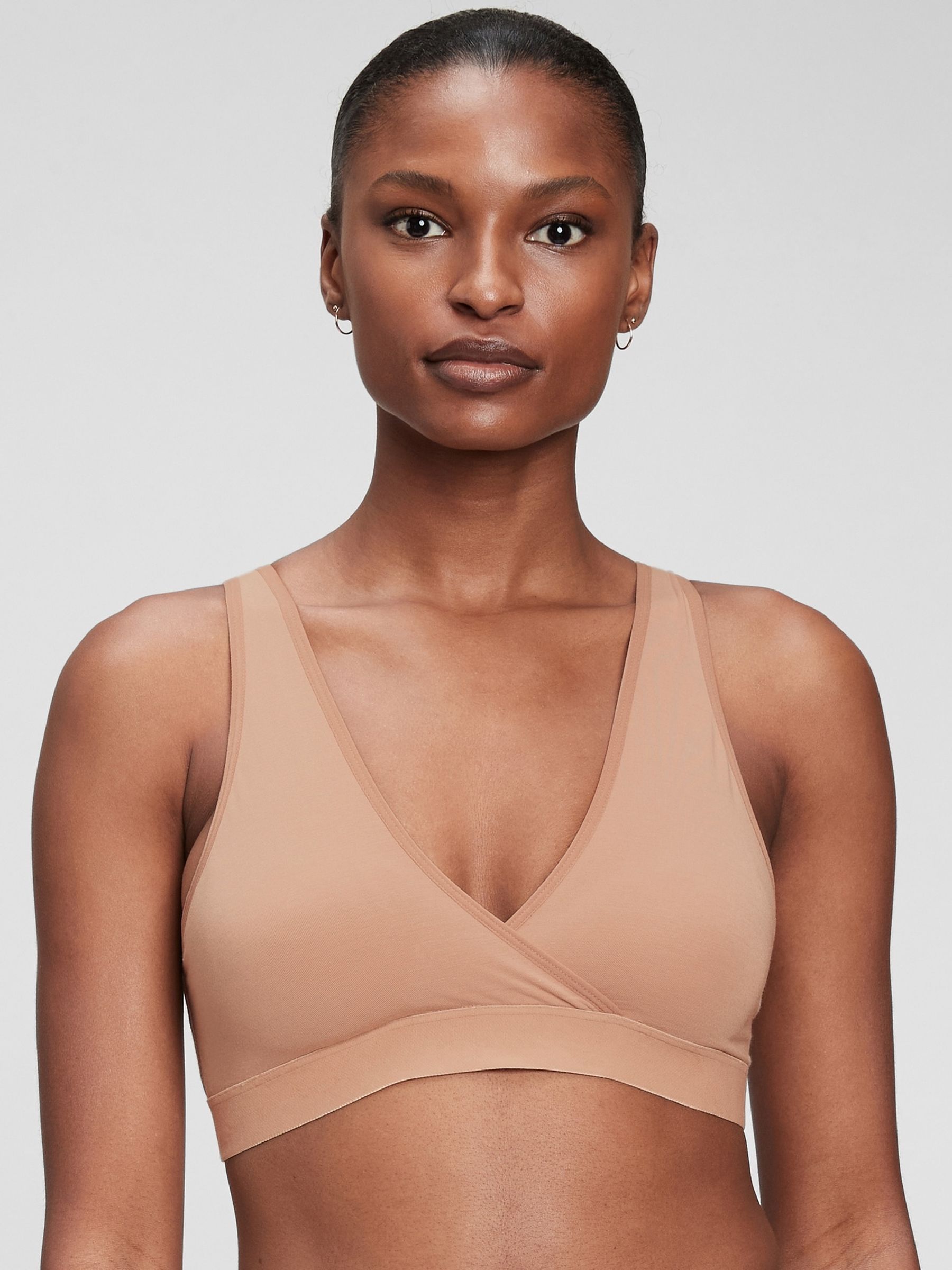 Beige Maternity Nursing Lounge Bralette - Image 1 of 4