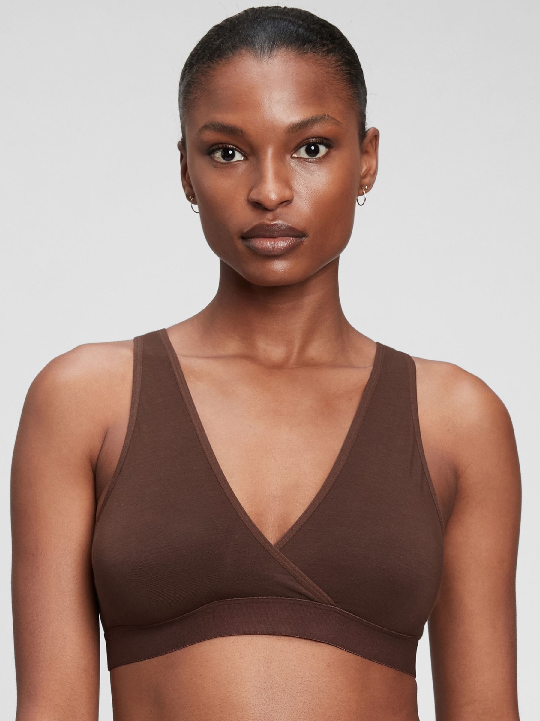 Brown Maternity Nursing Lounge Bralette - Image 2 of 5