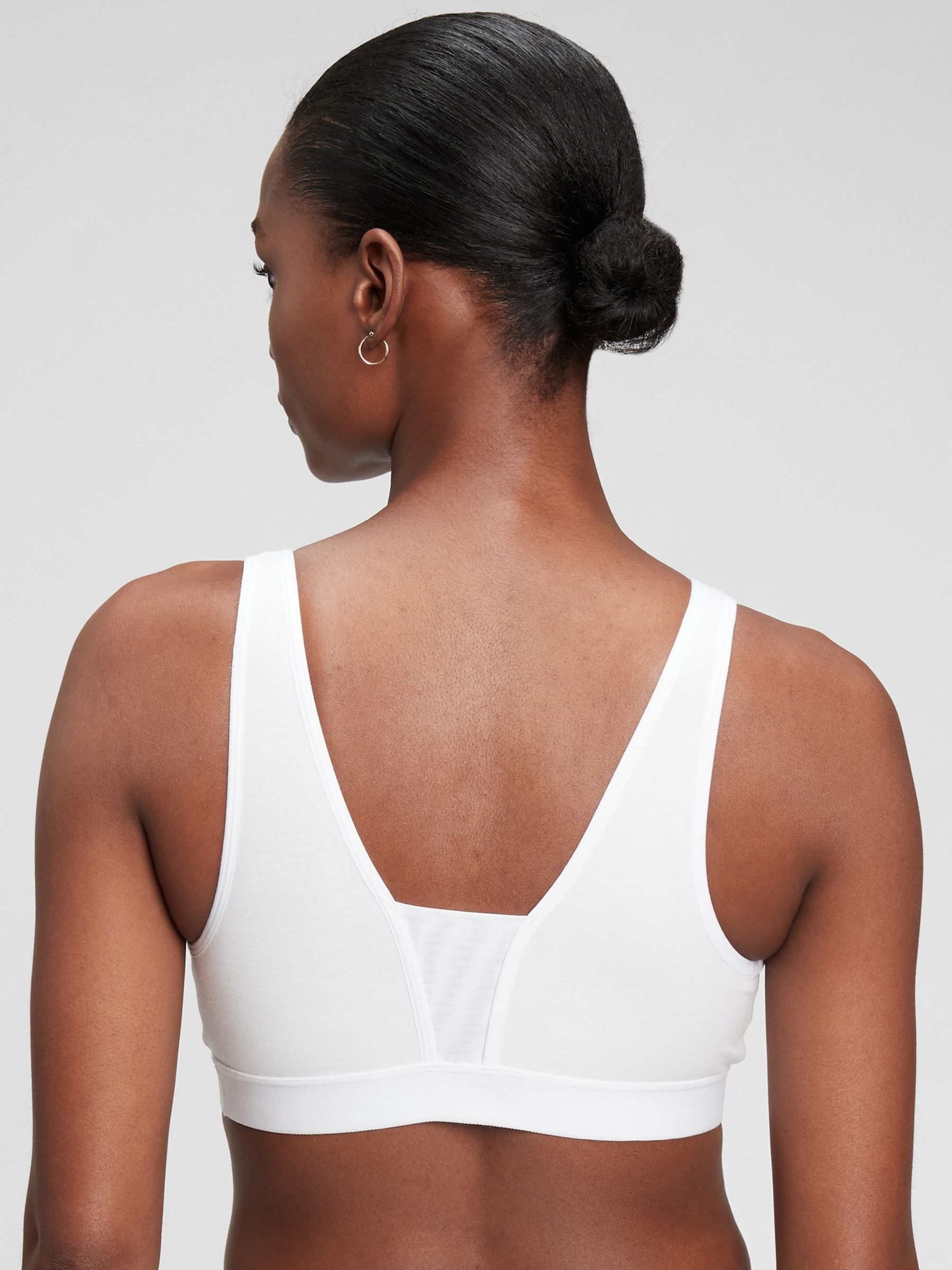 White Maternity Nursing Lounge Bralette - Image 2 of 4