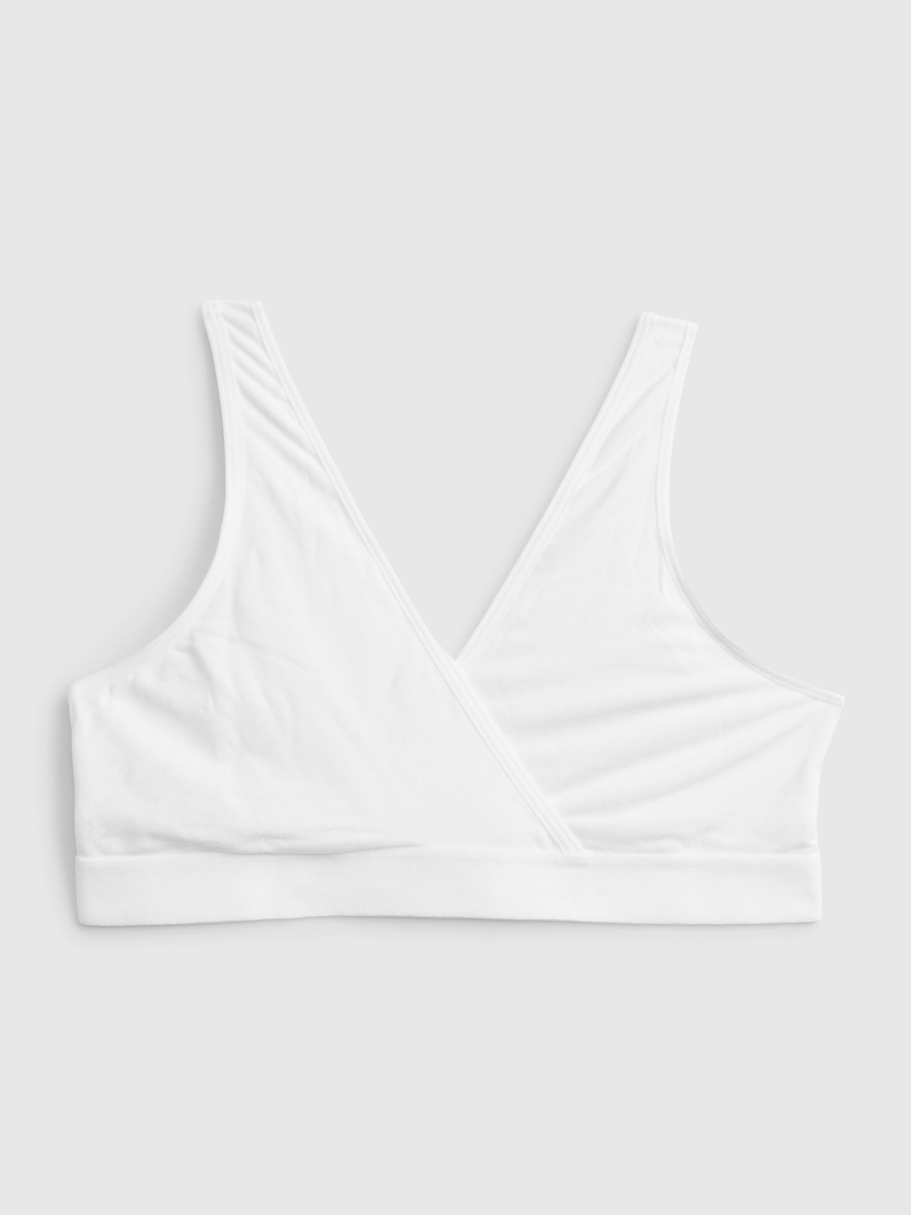 White Maternity Nursing Lounge Bralette - Image 3 of 4