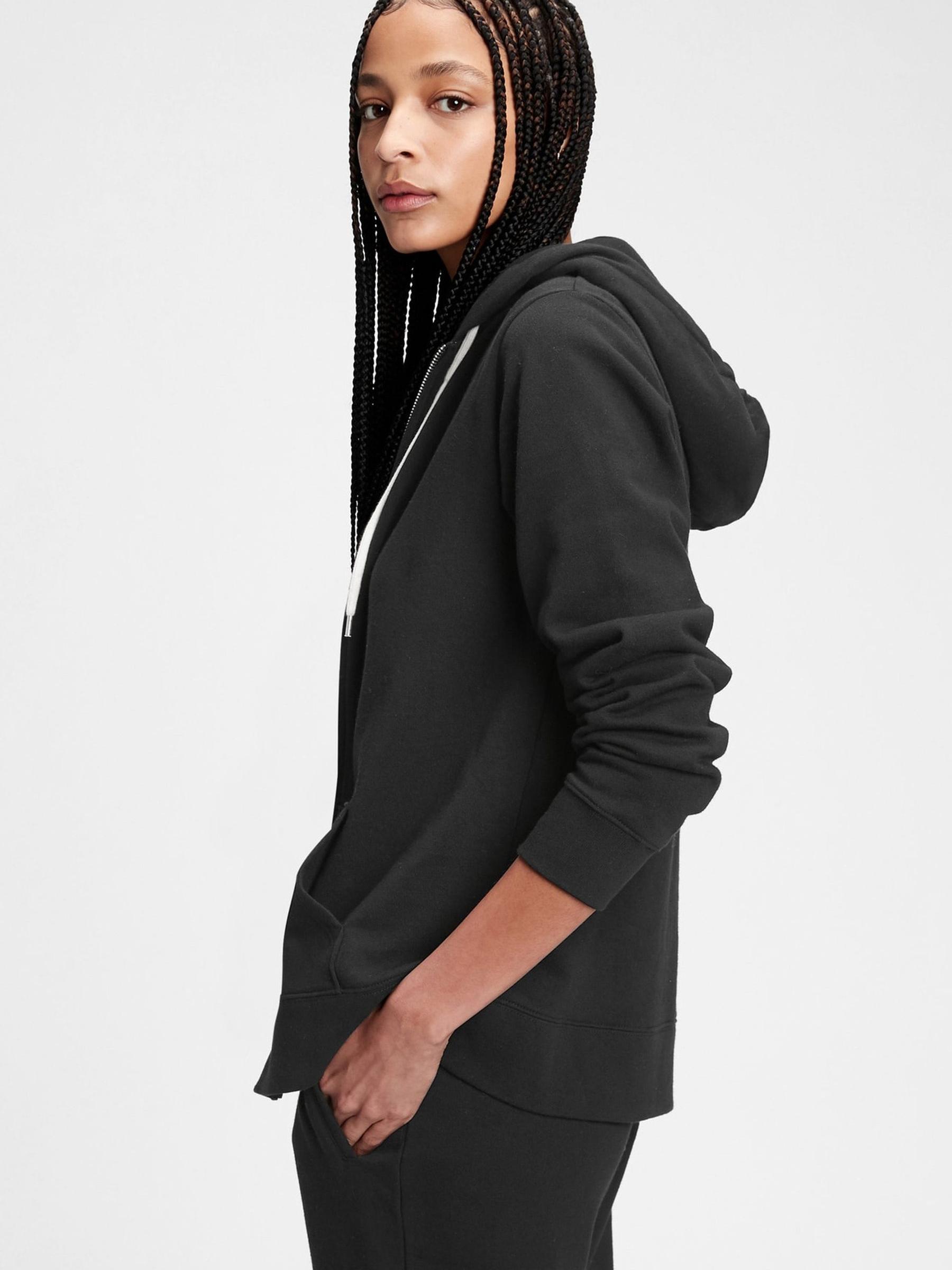 Black Vintage Classic Zip Up Hoodie - Image 1 of 1