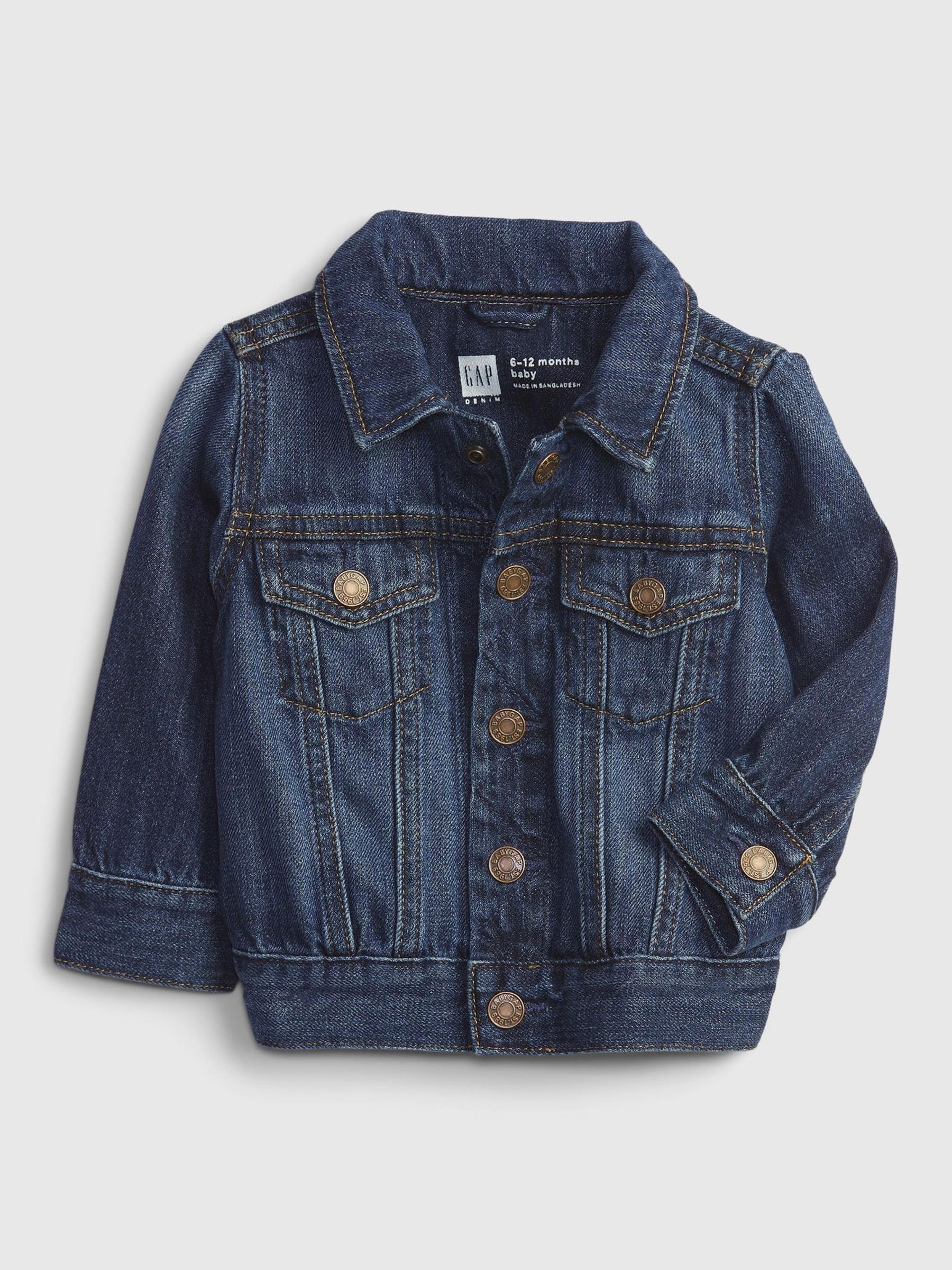Blue Organic Cotton Denim Jacket (Newborn - 24mths) - Image 1 of 3