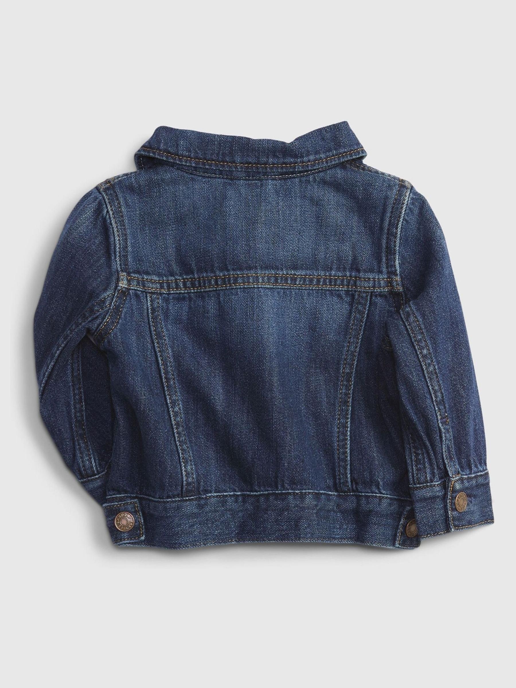 Blue Organic Cotton Denim Jacket (Newborn - 24mths) - Image 2 of 3