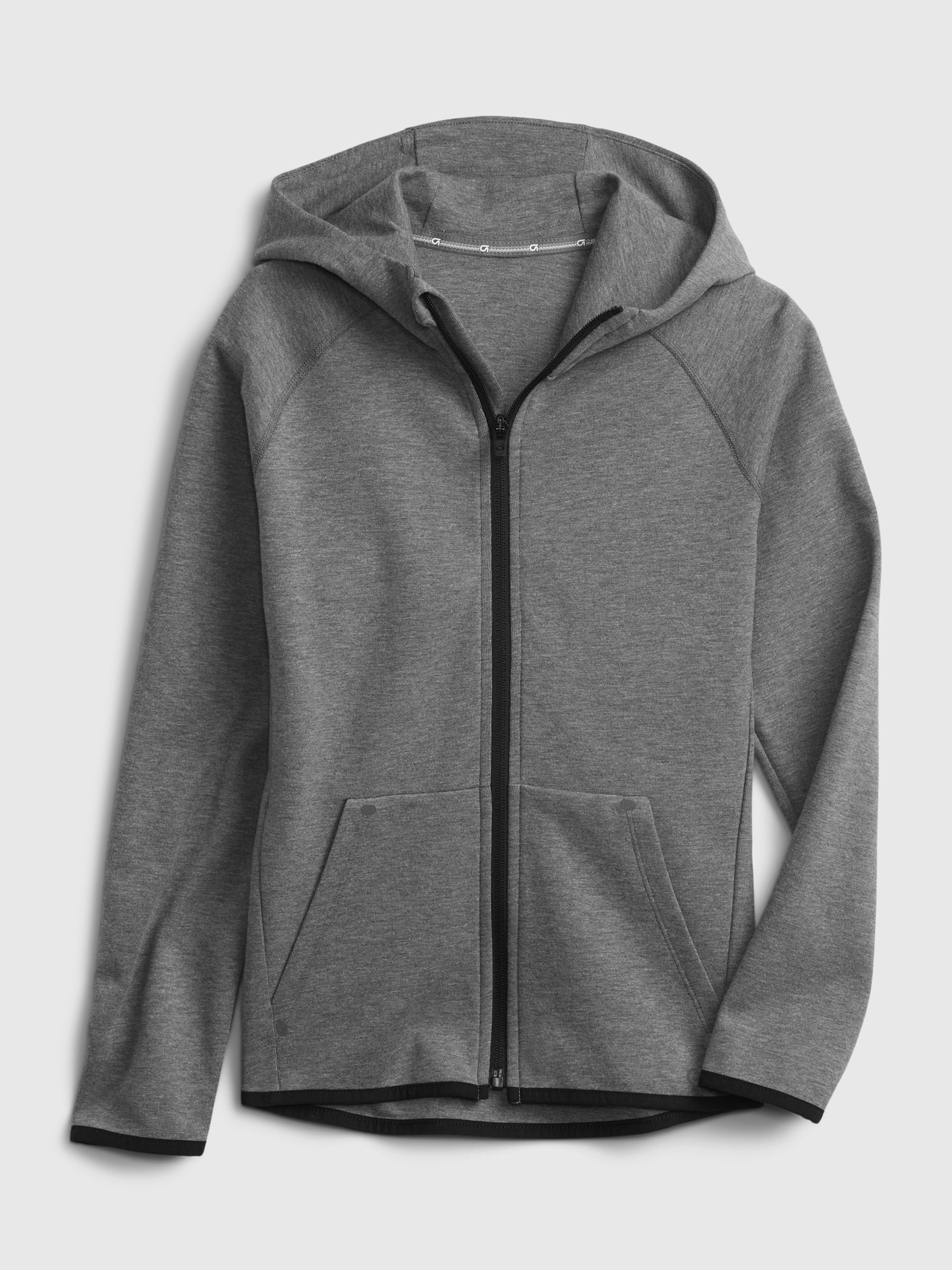 Grey Fit Tech Performance Hoodie - Image 2 of 3