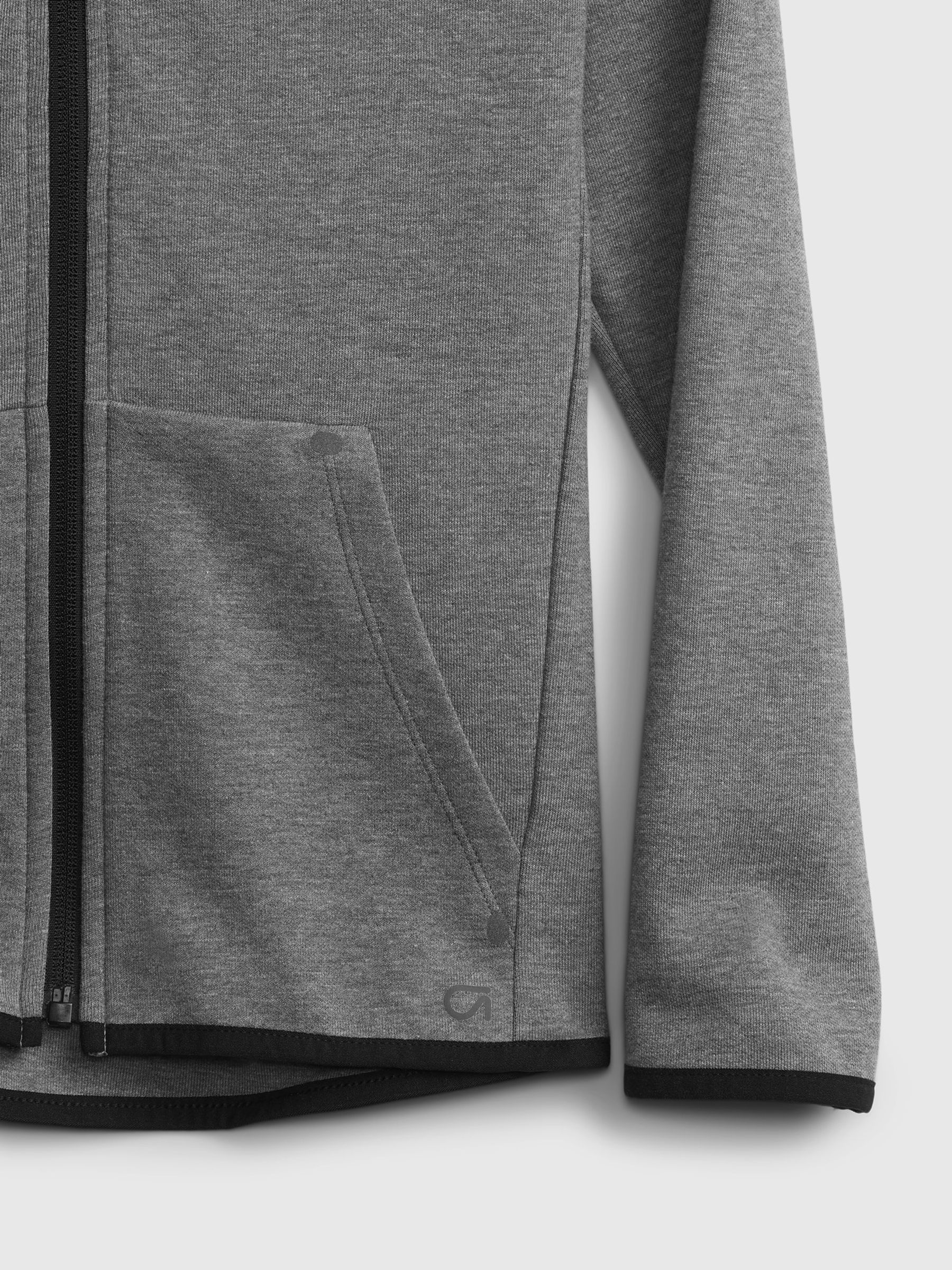 Grey Fit Tech Performance Hoodie - Image 3 of 3