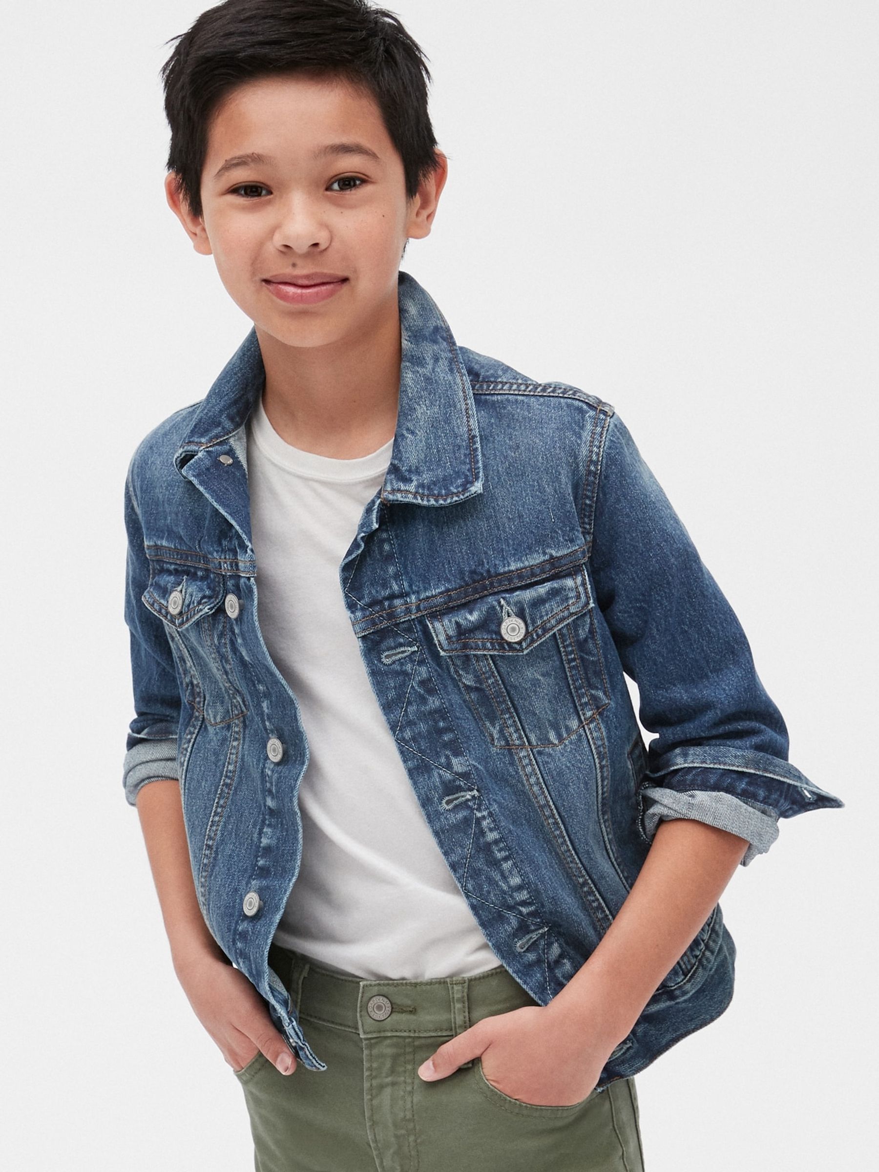 Medium Blue Denim Icon Jacket (4-13yrs) - Image 1 of 4