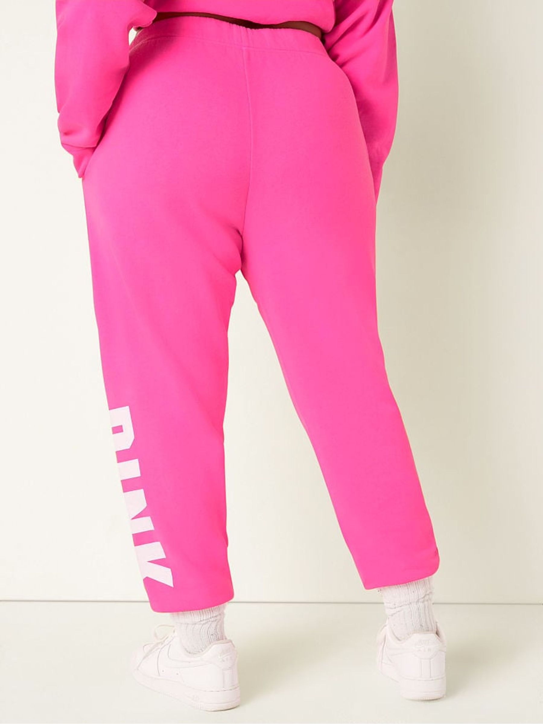 Atomic Pink Sans Logo Fleece Lounge Jogger - Image 3 of 5