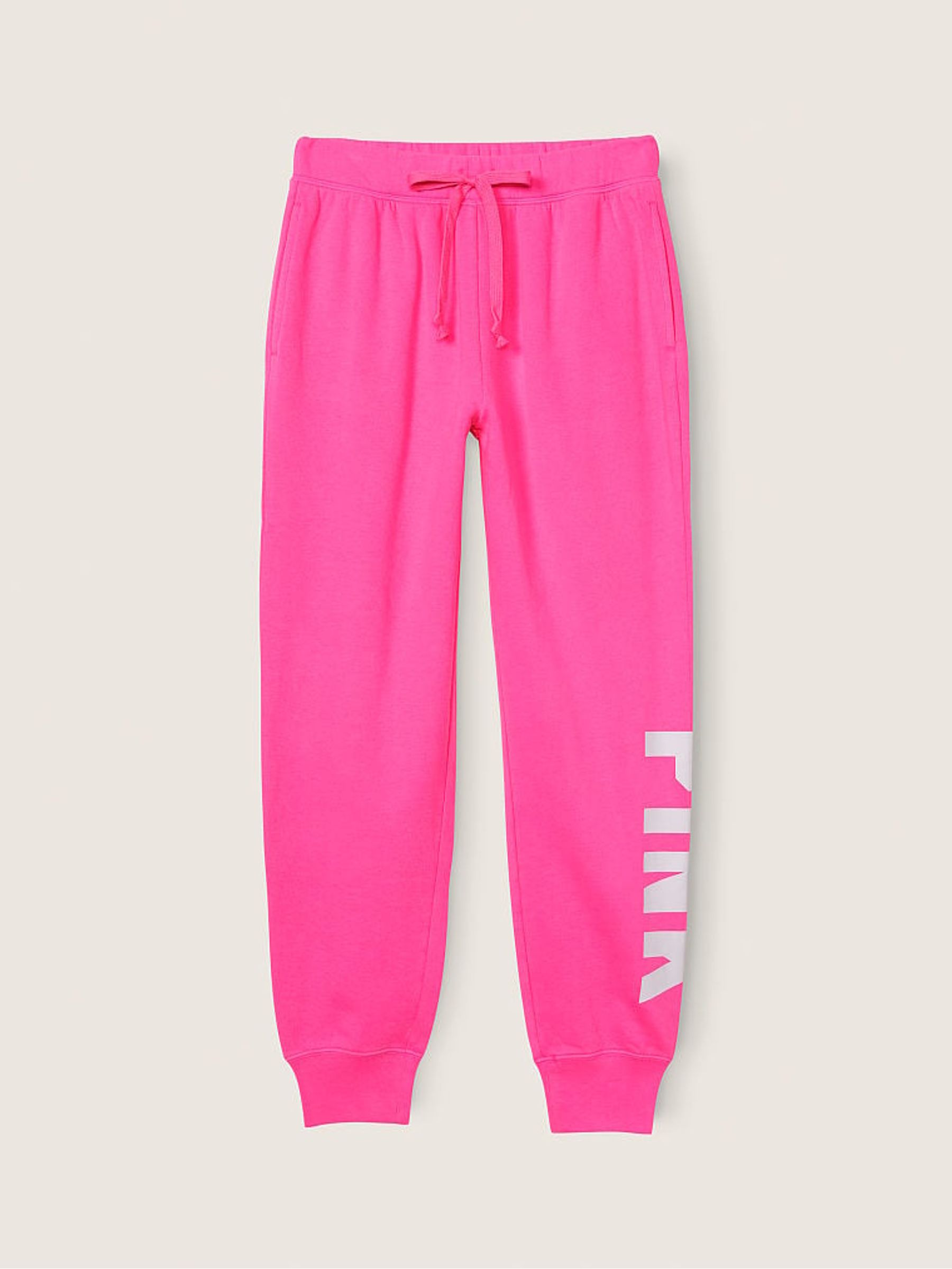 Atomic Pink Sans Logo Fleece Lounge Jogger - Image 4 of 5