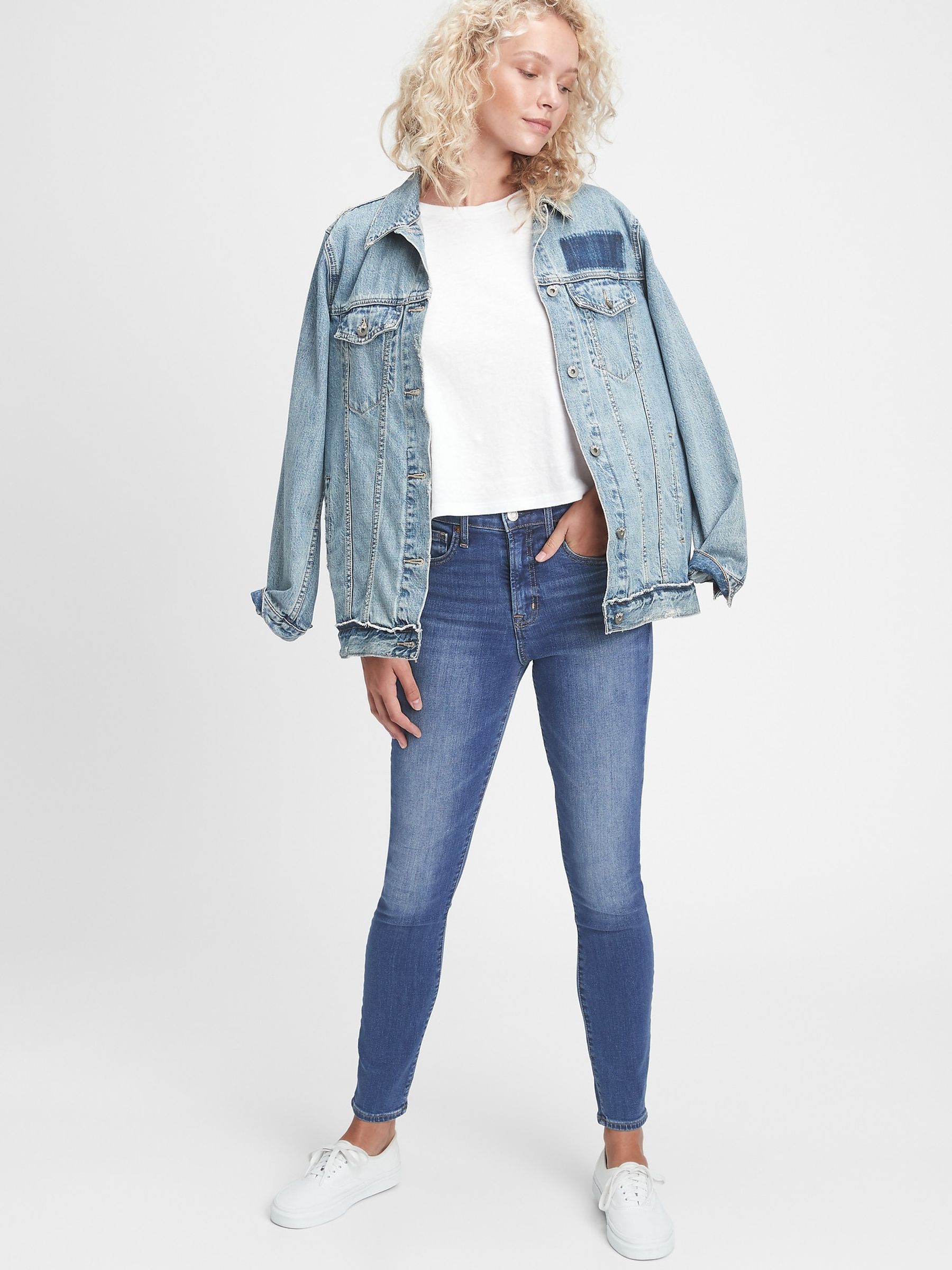 Blue High Waisted True Skinny Jeans - Image 3 of 7