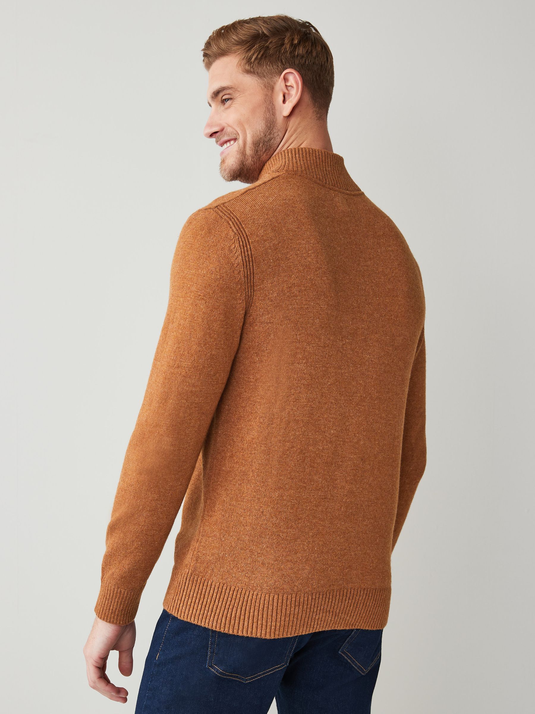 Brown Button-Neck Jumper - Image 2 of 4