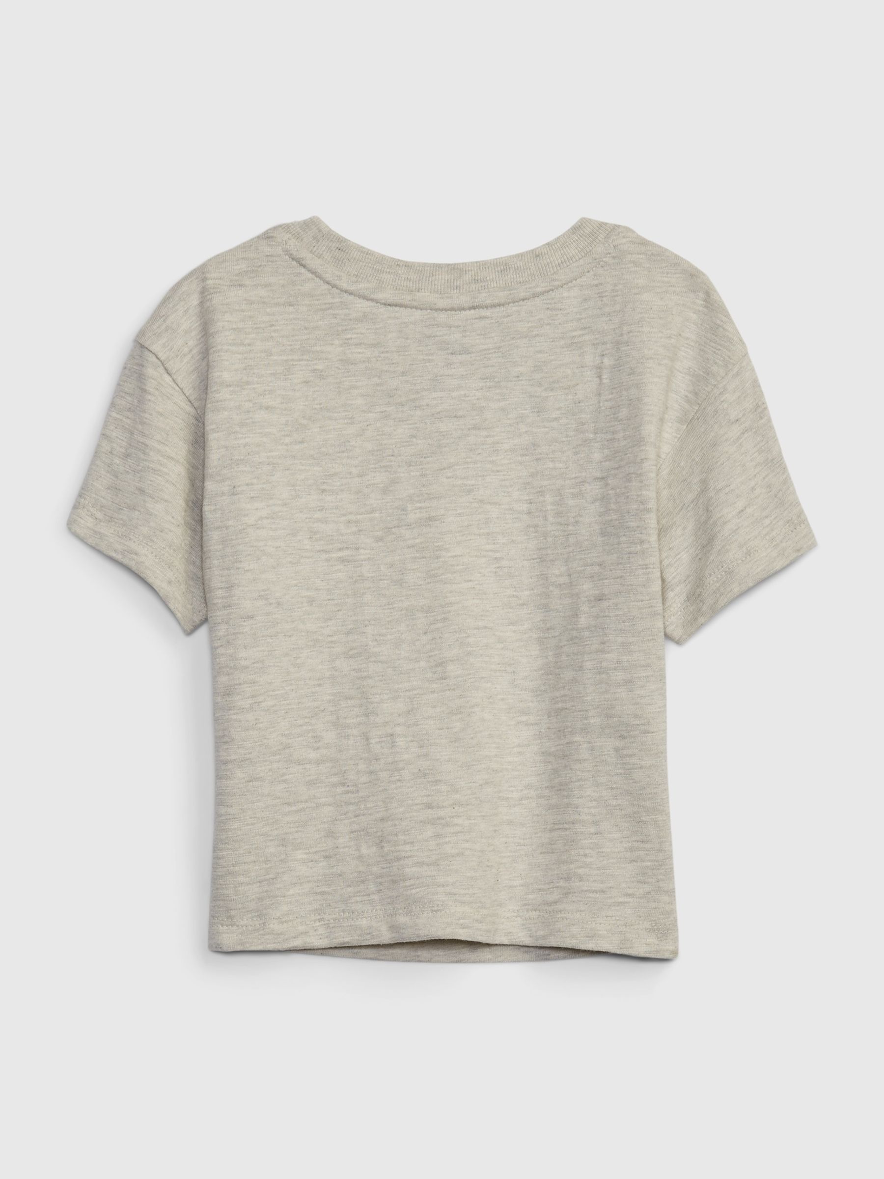 Grey Metallic  Logo T-Shirt - Image 2 of 2