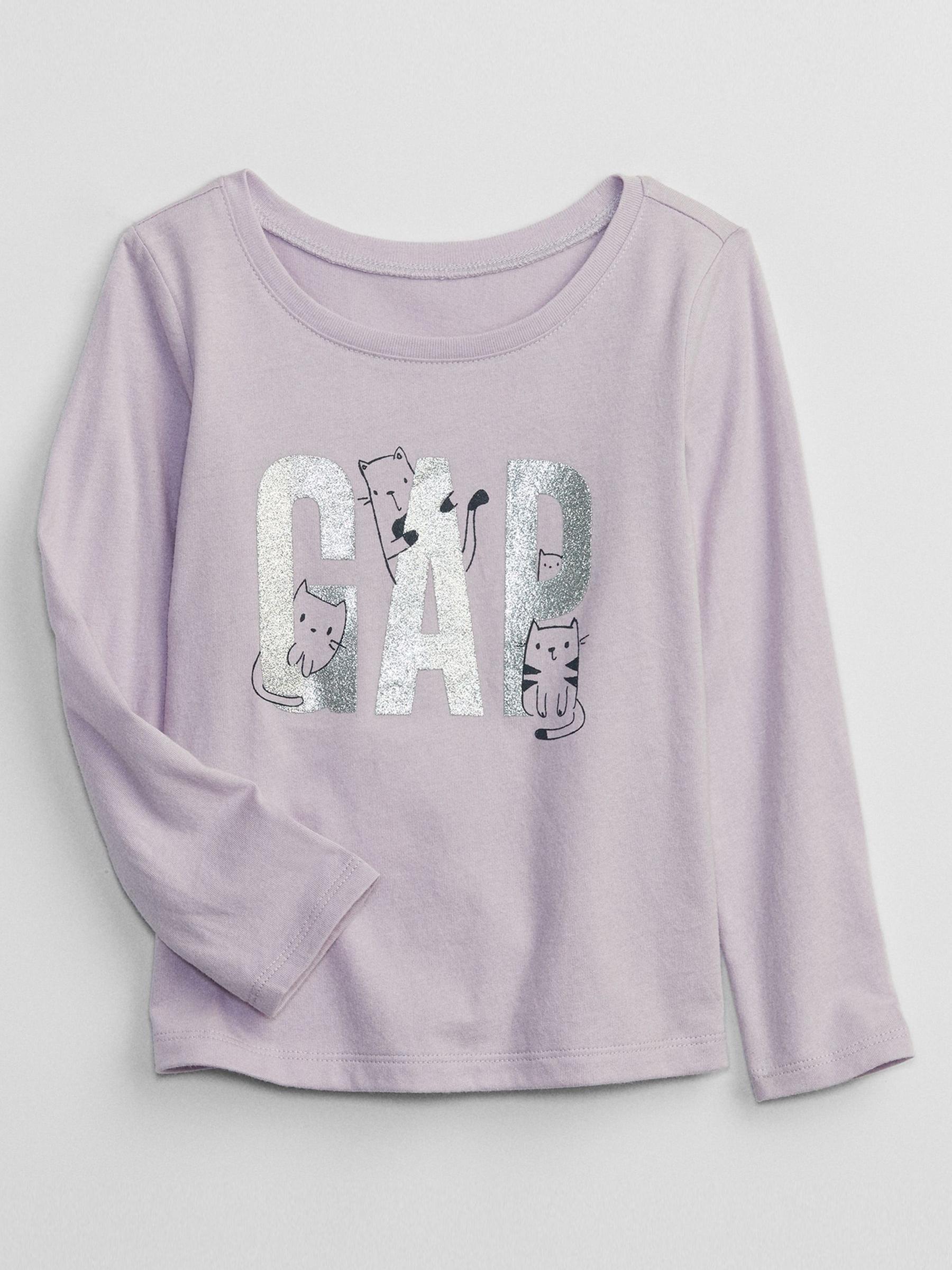 Purple Lavender Logo Long Sleeve Crew Neck T-Shirt - Image 1 of 1