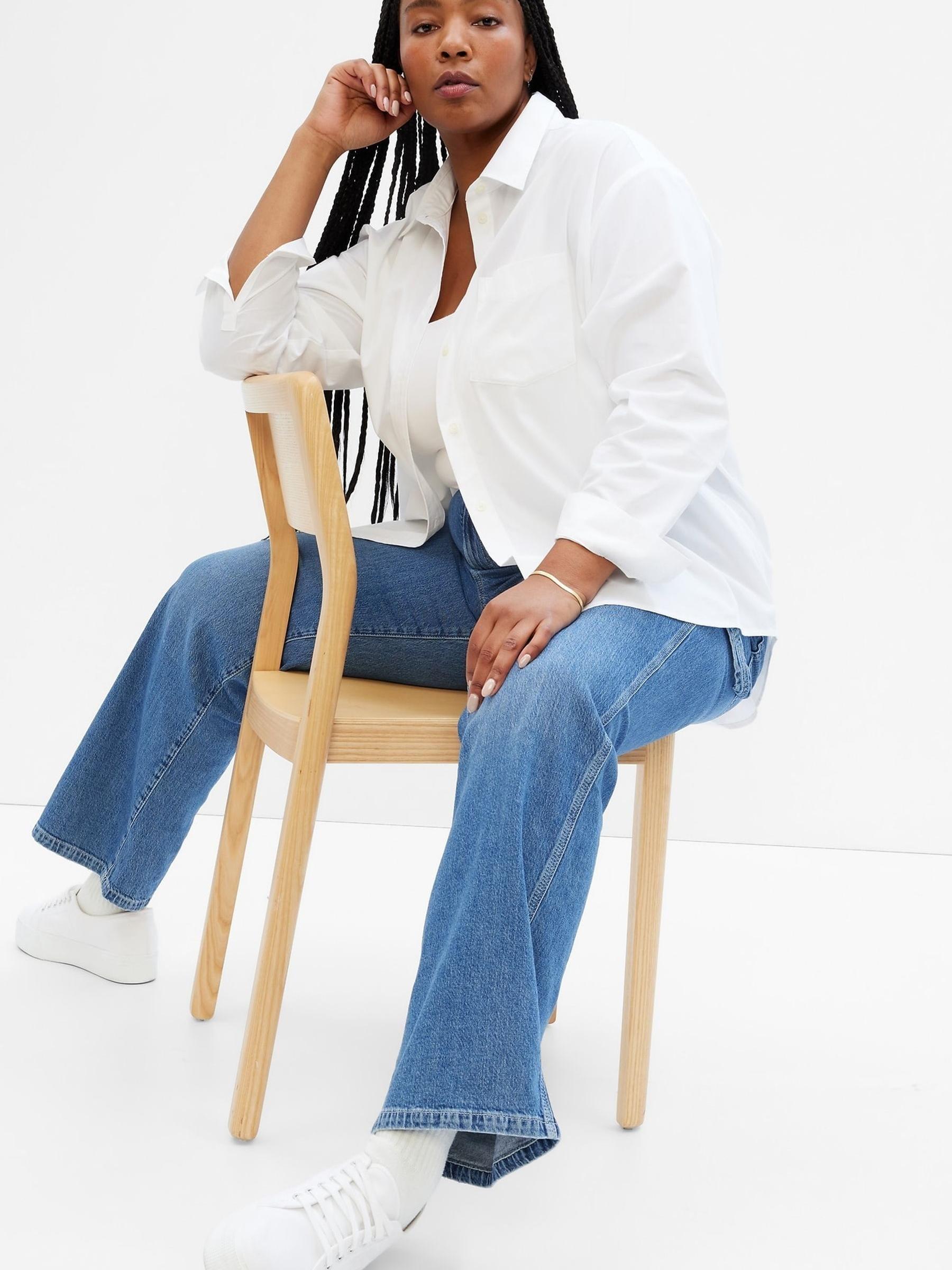 White Poplin Big Shirt - Image 2 of 5