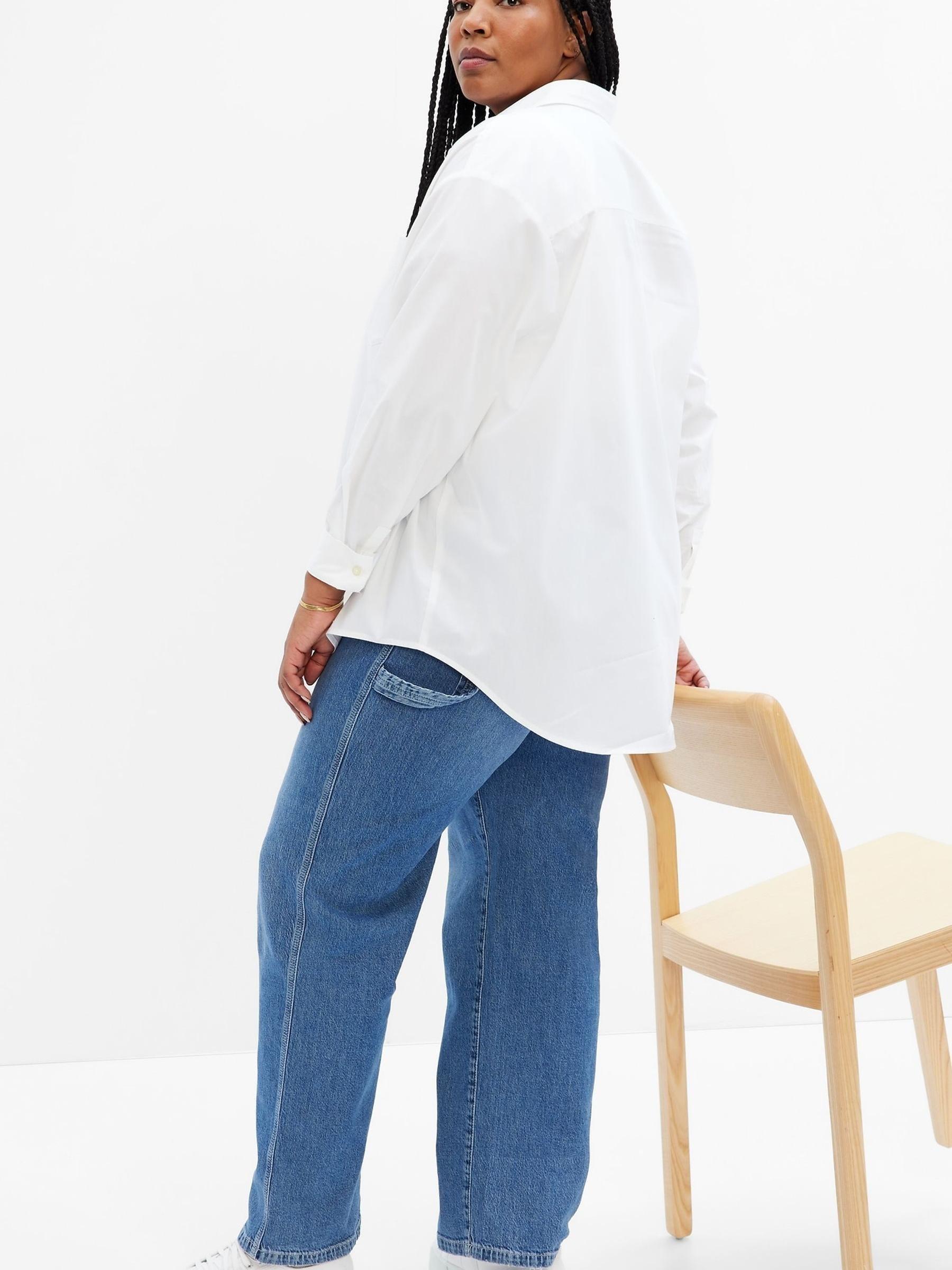 White Poplin Big Shirt - Image 3 of 5