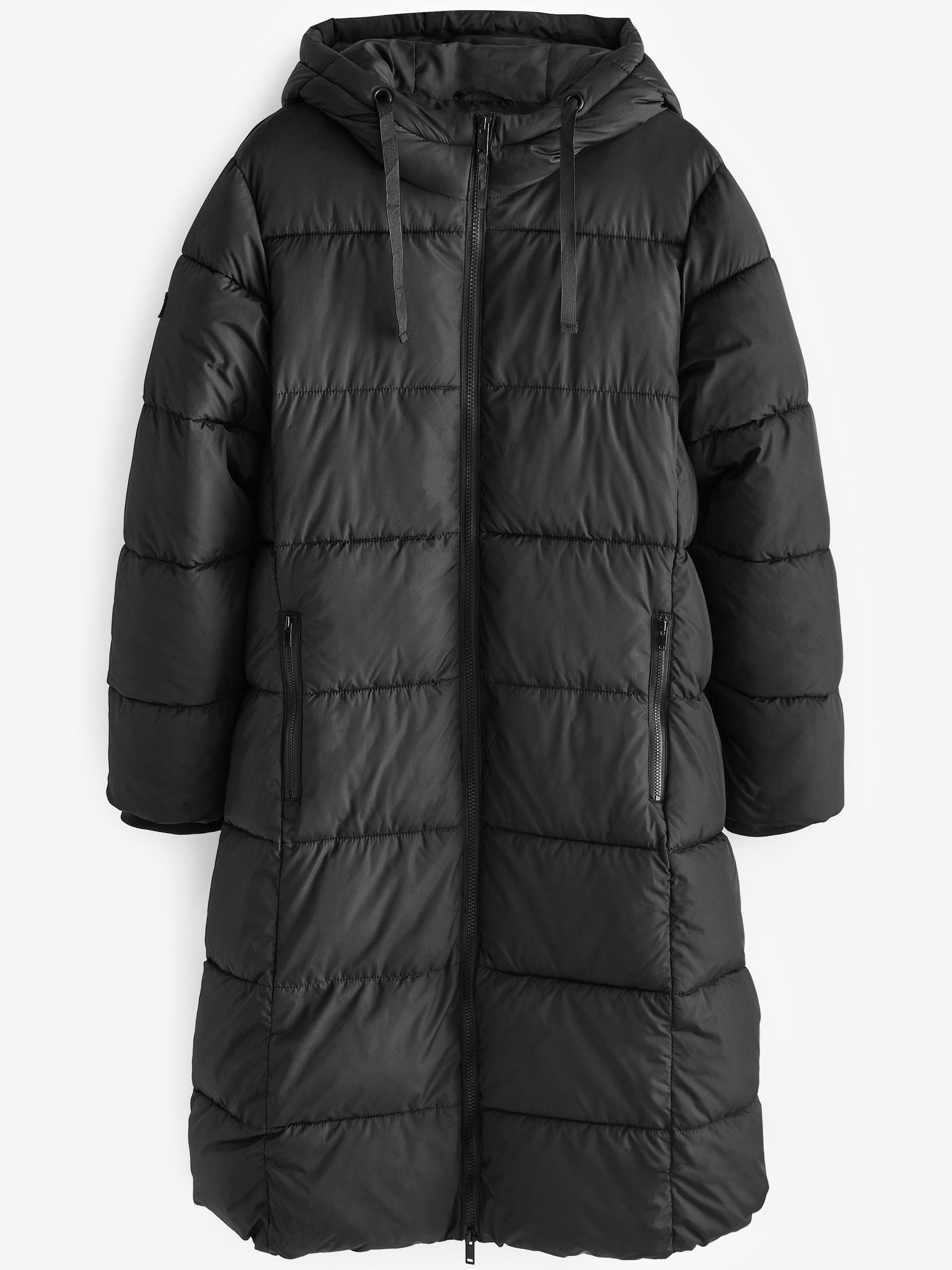 Black Long Puffer Coat - Image 5 of 5