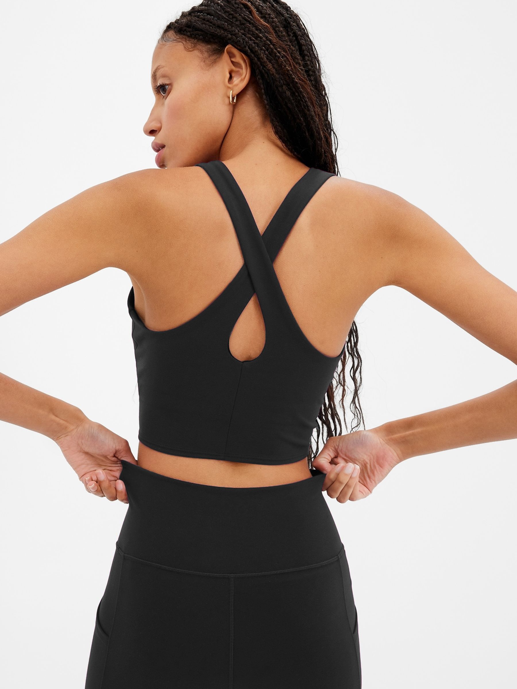 Black Power Move High Neck Support Tank Top - Image 3 of 4