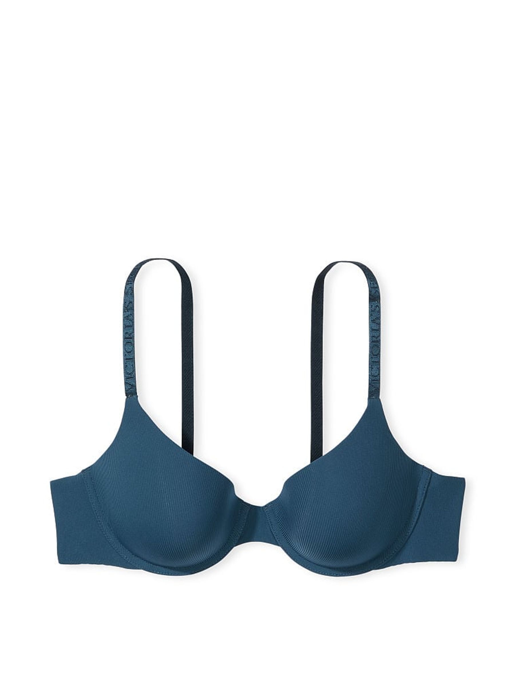 Midnight Sea Blue Smooth Logo Strap Light Lined T-Shirt Bra - Image 3 of 3