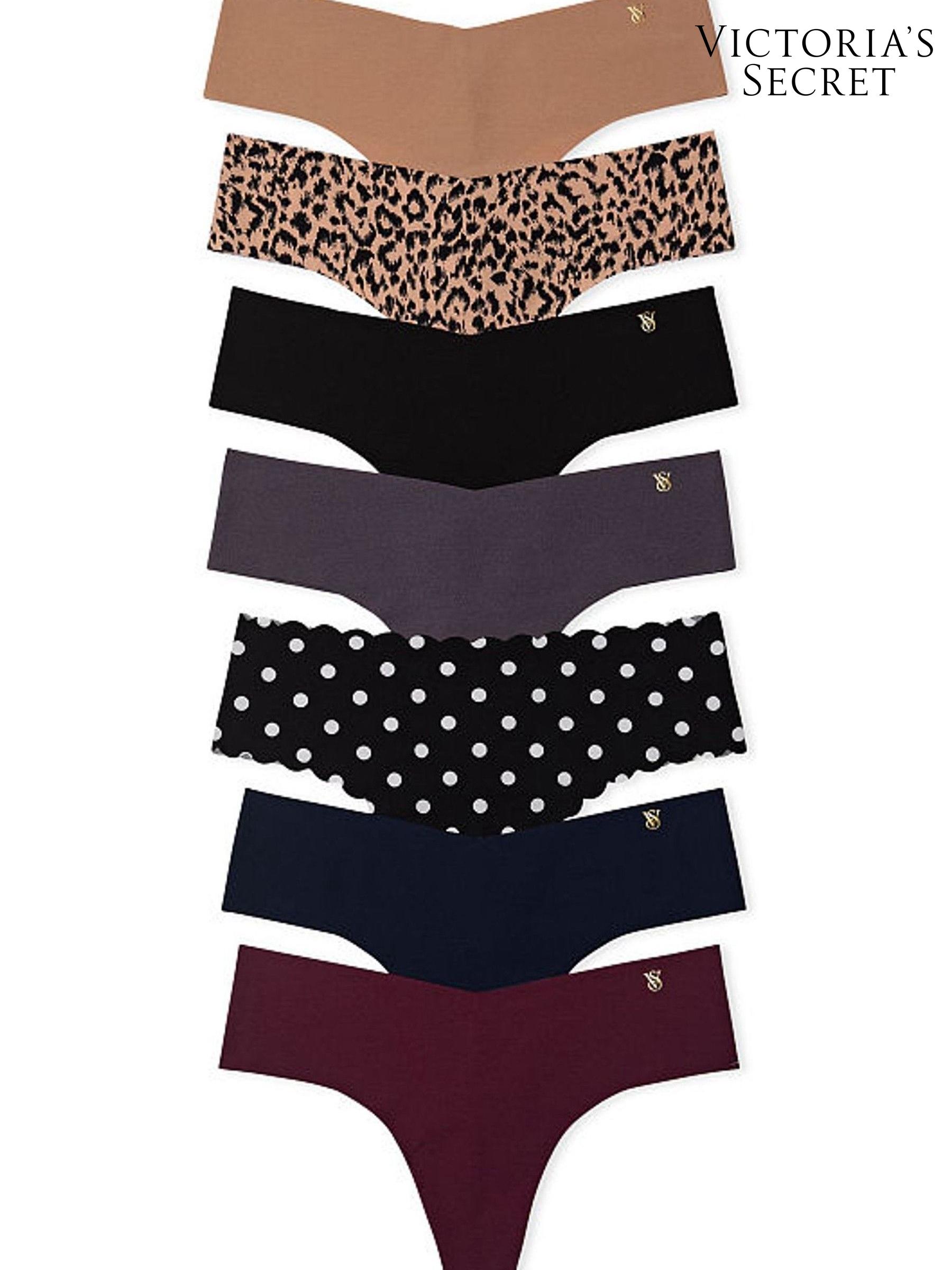 Black/Nude/Purple/Leopard Smooth No Show Knickers Multipack - Image 1 of 1
