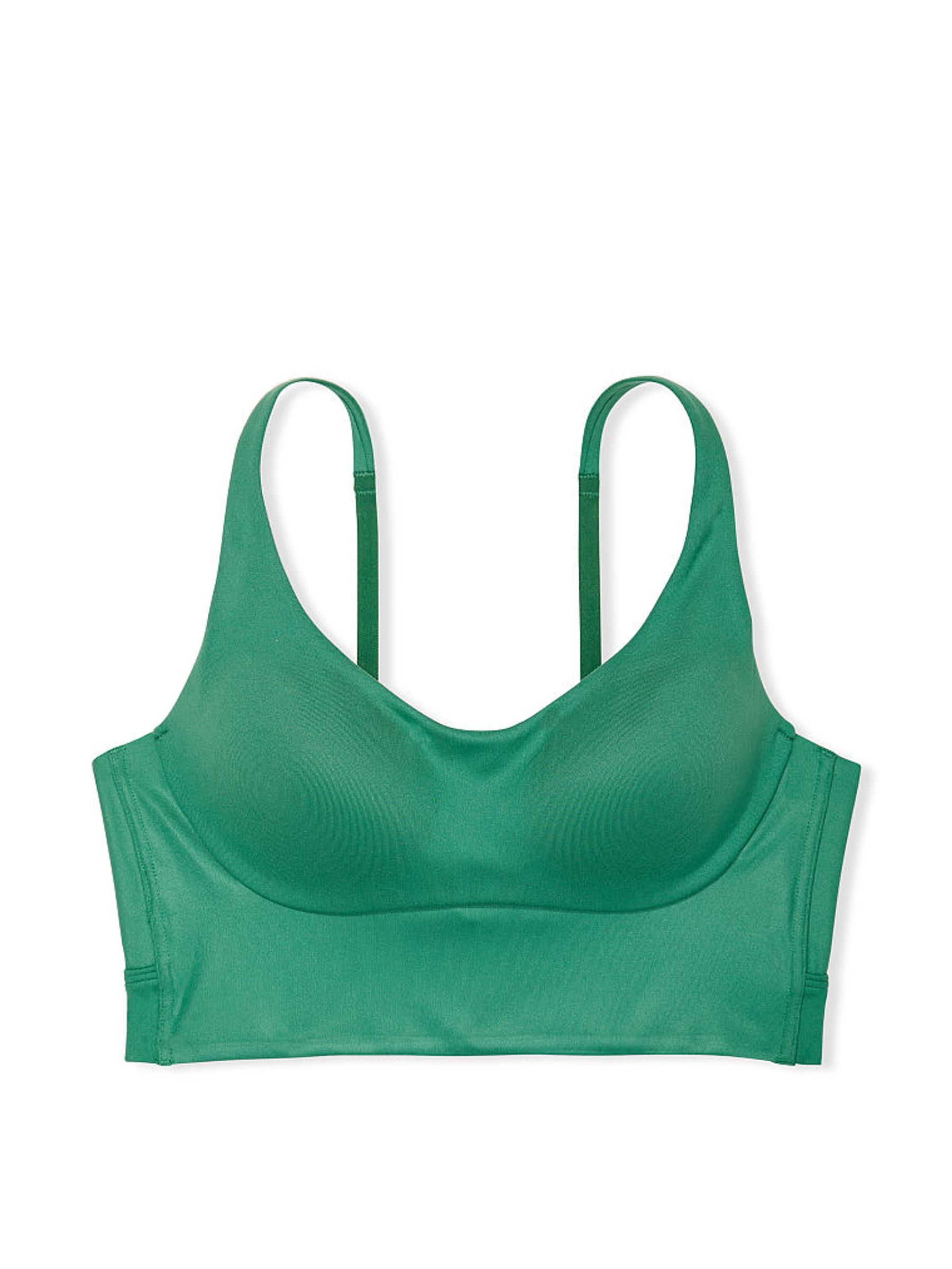 Gem Green Medium Impact Strappy Back Sports Bra - Image 4 of 4