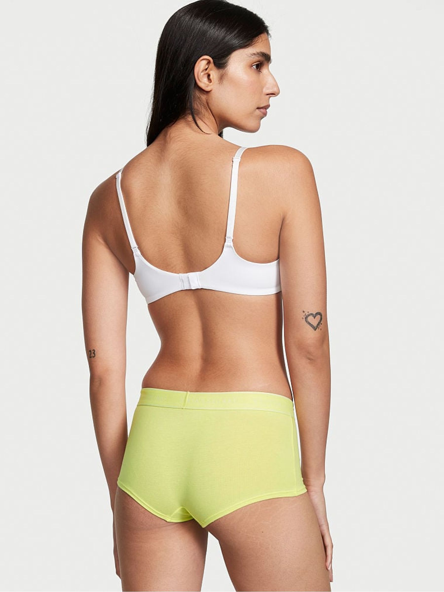Lime Citron Yellow Logo Short Knickers - Image 2 of 3