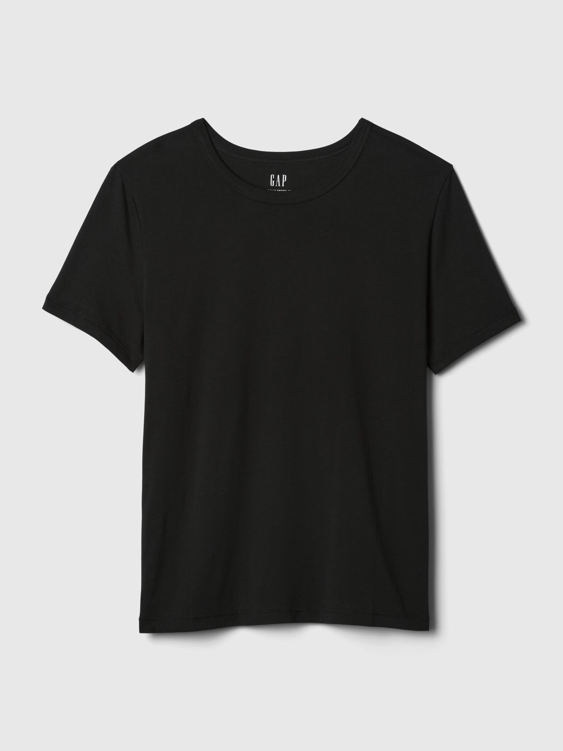 Black Vintage 100% Organic Cotton Crew Neck Short Sleeve T-Shirt - Image 7 of 7