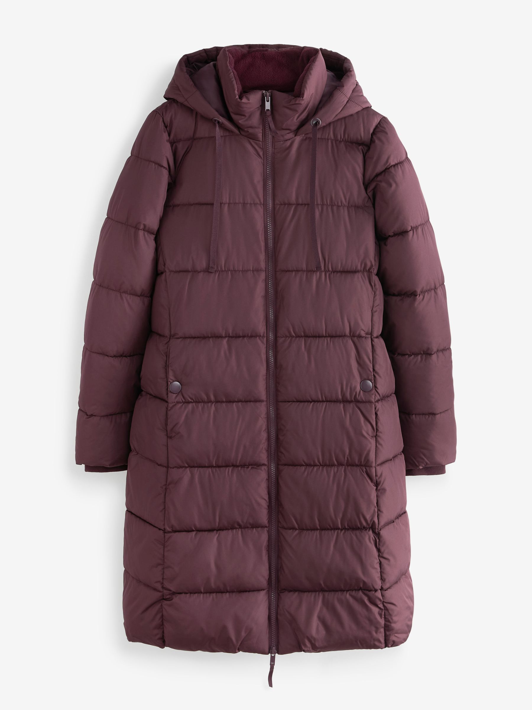 Purple Long Puffer Coat - Image 5 of 5