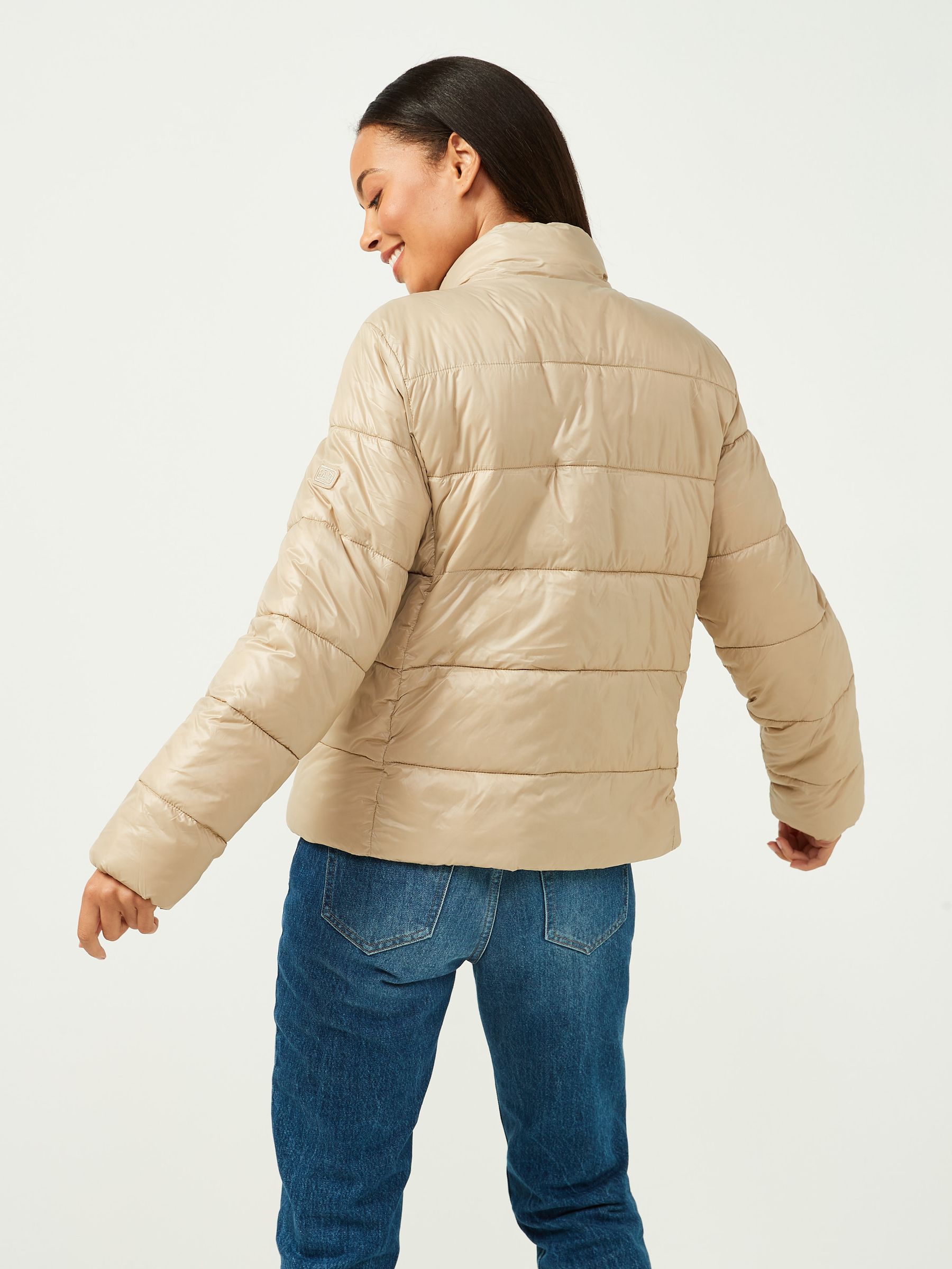 Beige Puffer Jacket - Image 2 of 4