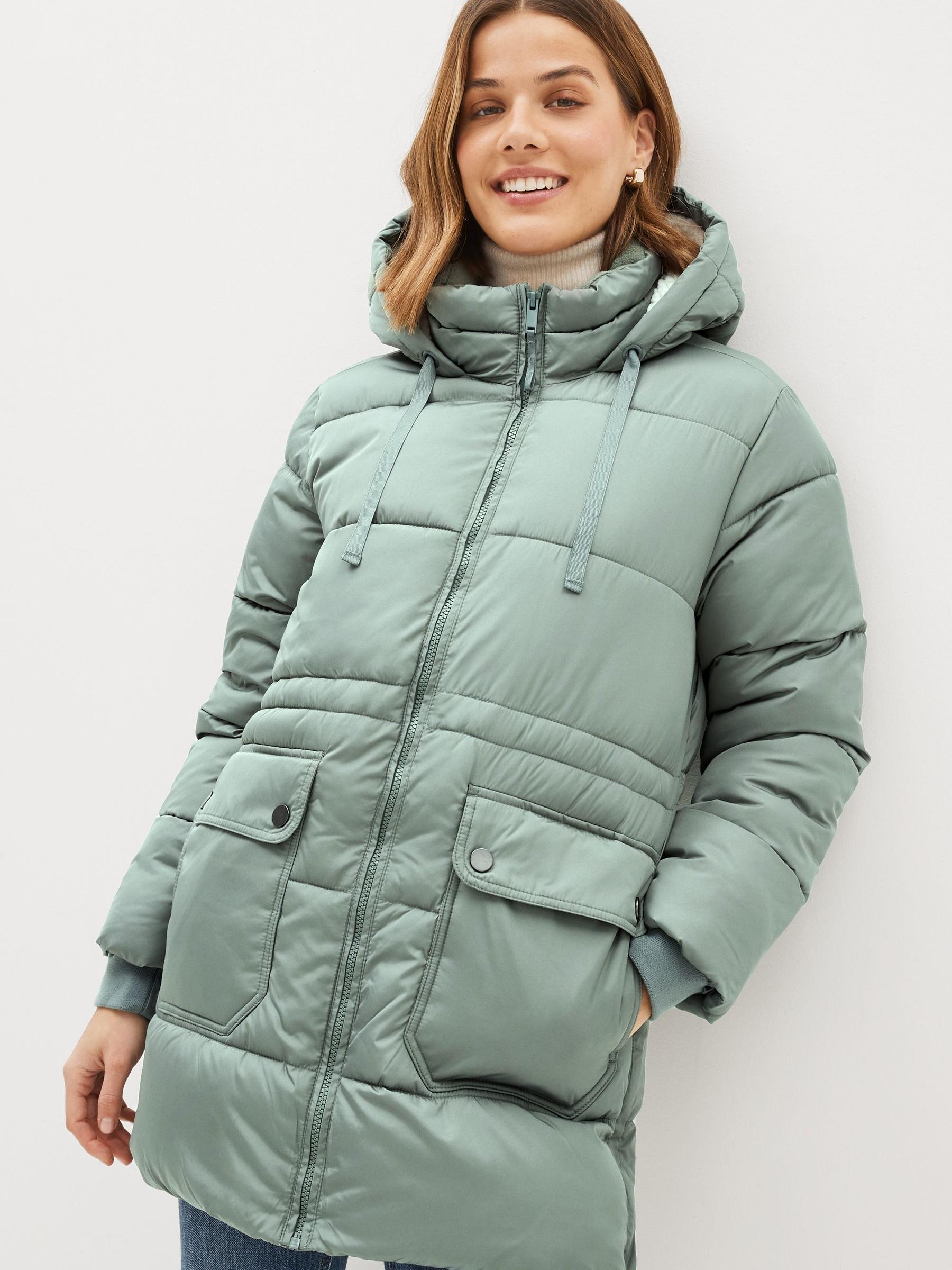 Green Puffer Coat - Image 1 of 5