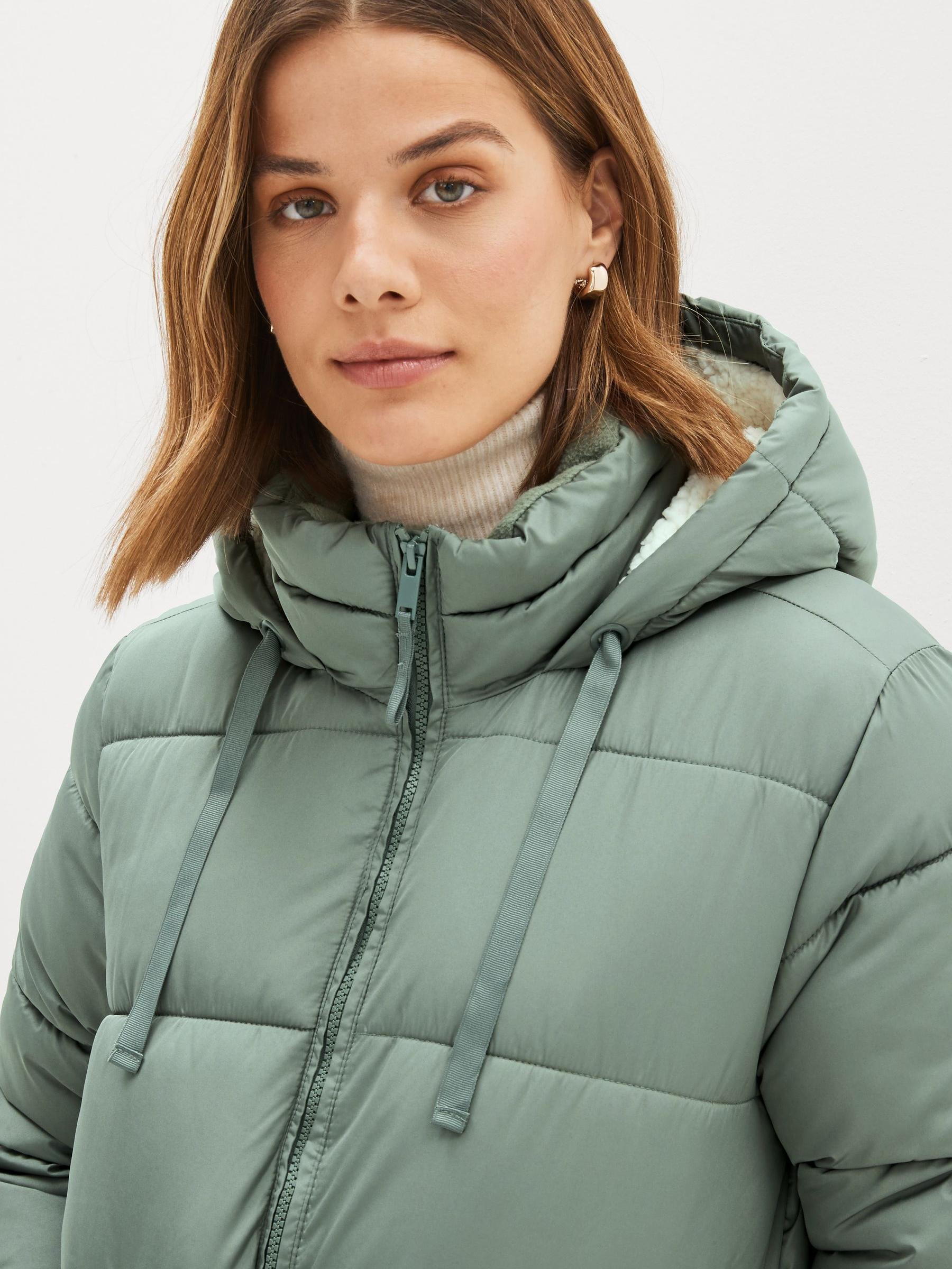Green Puffer Coat - Image 3 of 5