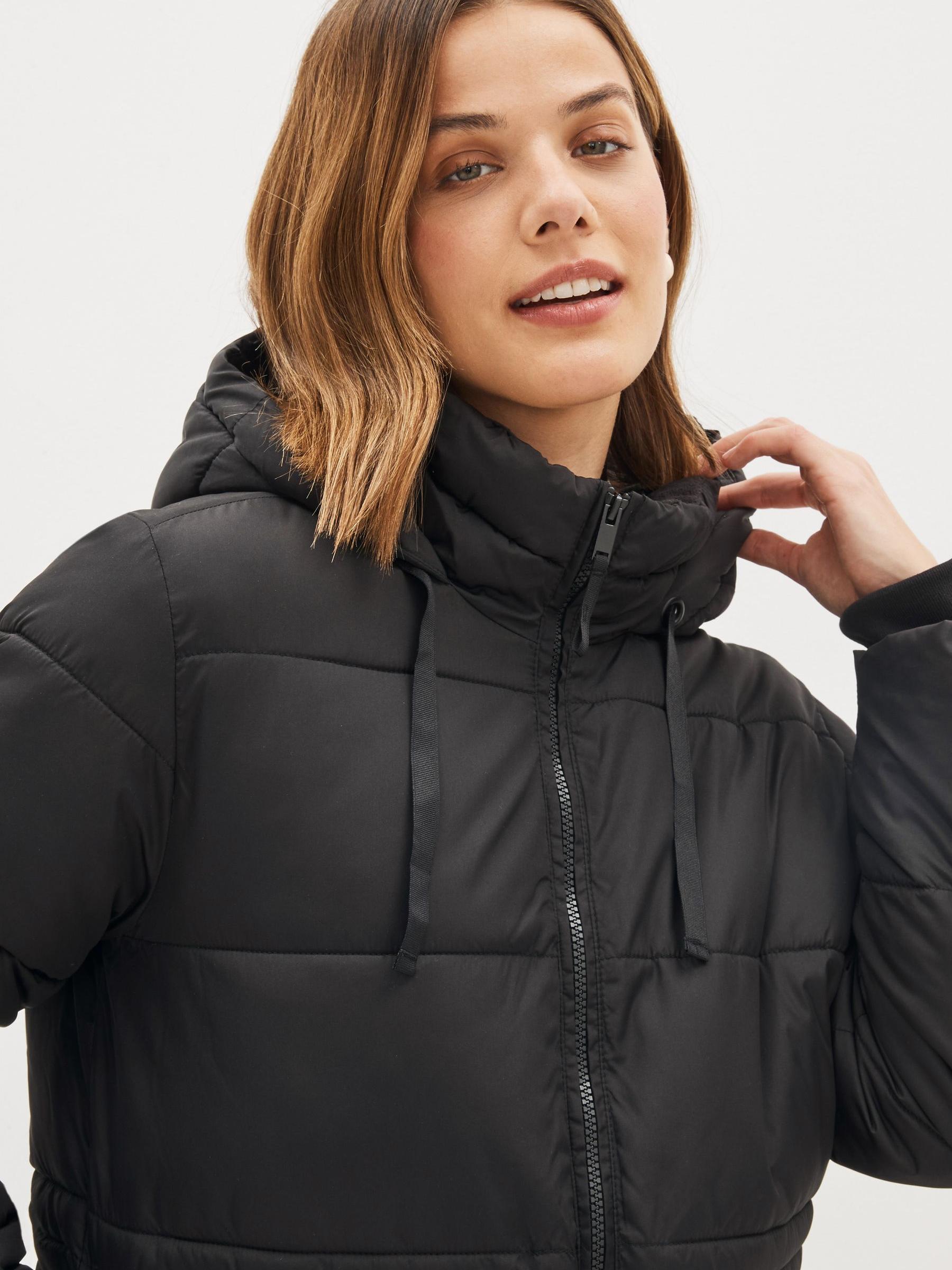 Black Puffer Coat - Image 3 of 5