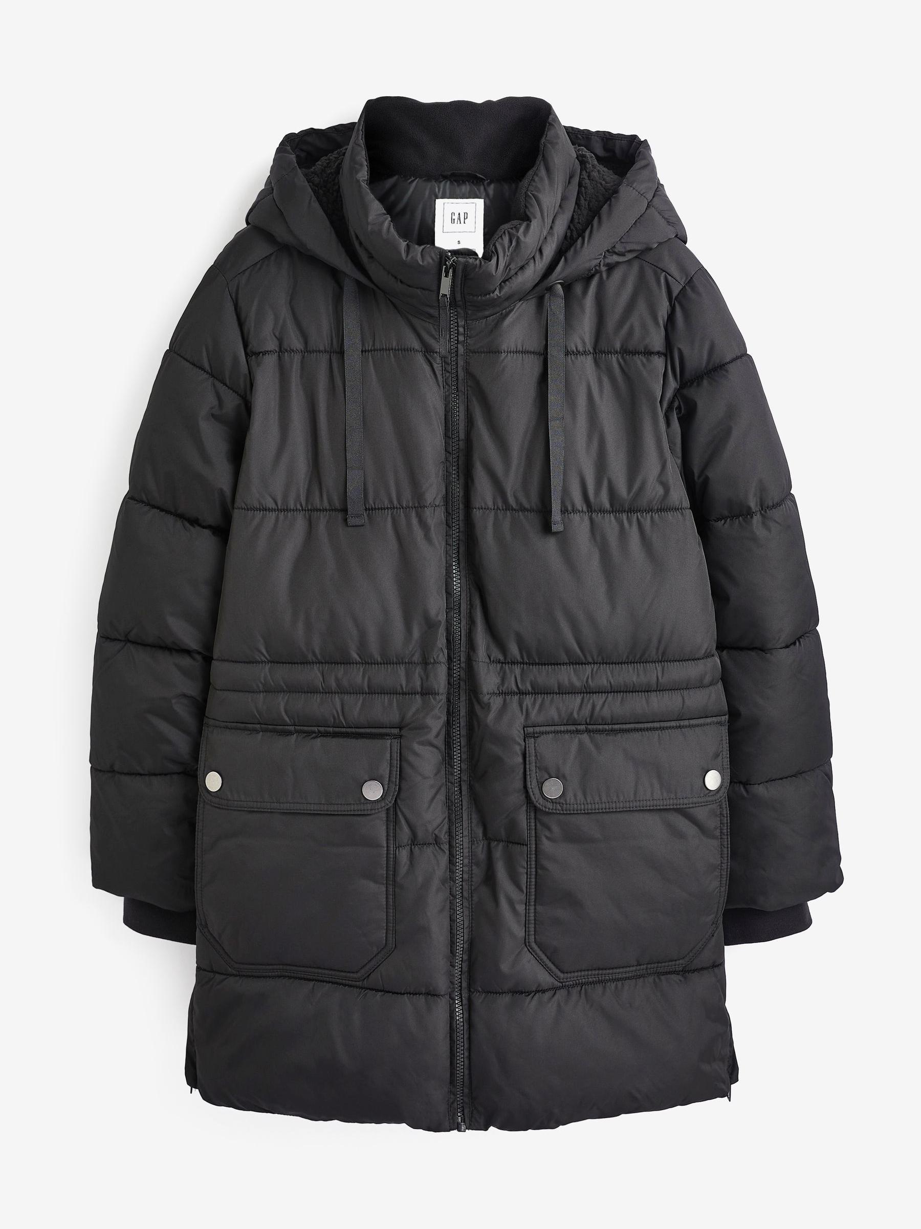 Black Puffer Coat - Image 5 of 5