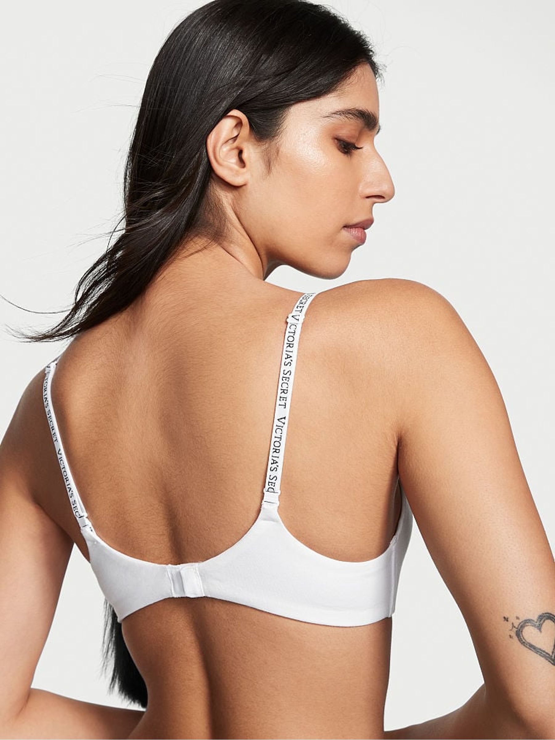 White Strap Non Wired Lightly Lined Bra - Image 2 of 3
