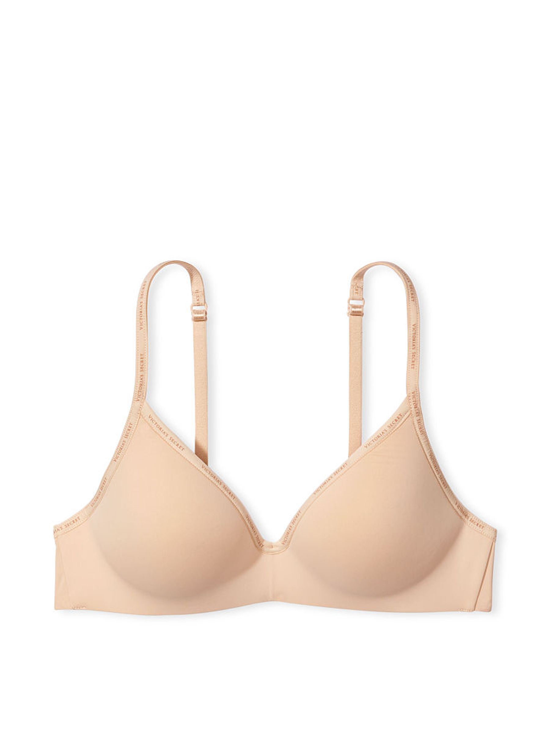 Champagne Nude Mini Logo Non Wired Lightly Lined Bra - Image 3 of 3