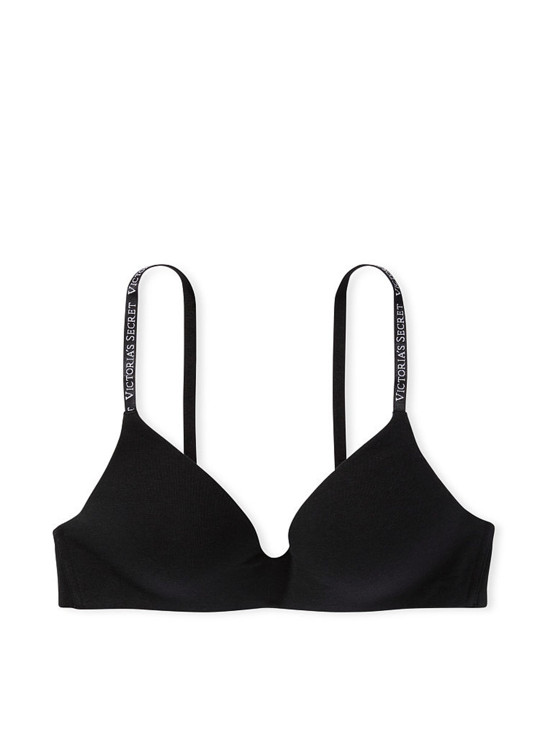 Black Strap Non Wired Lightly Lined Bra - Image 3 of 3