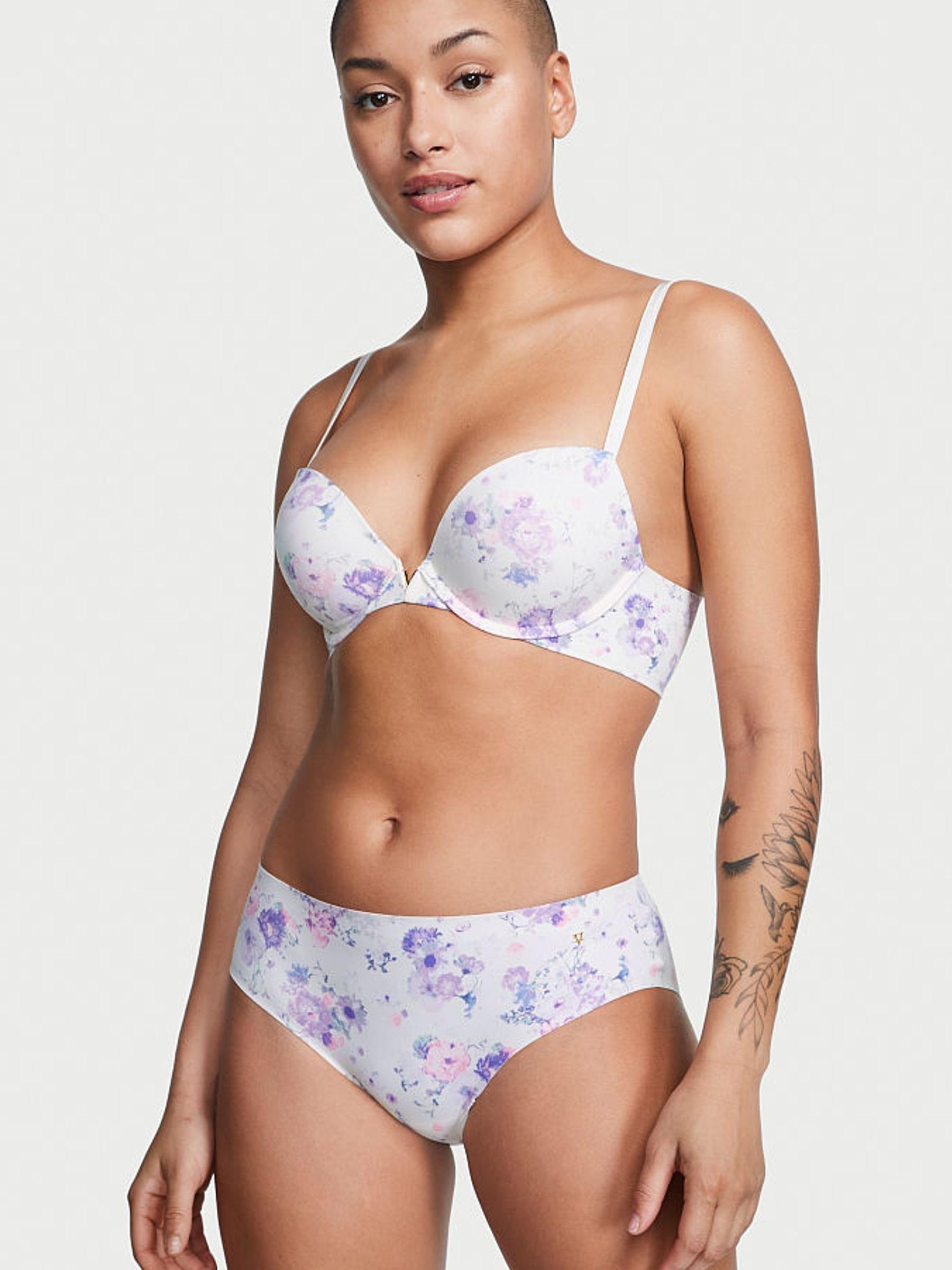 White Smooth Plunge Push Up Bra - Image 1 of 4