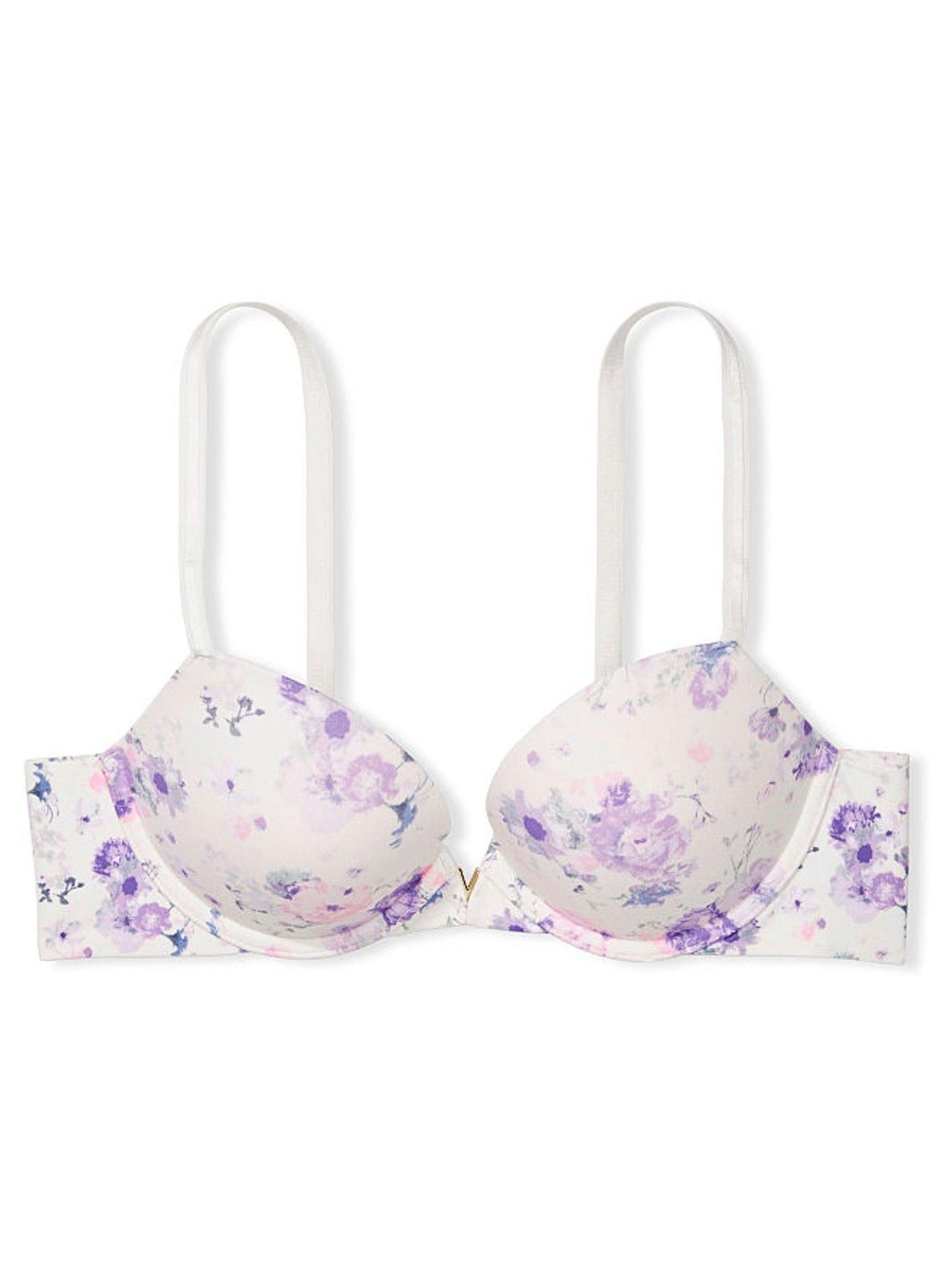 White Smooth Plunge Push Up Bra - Image 4 of 4