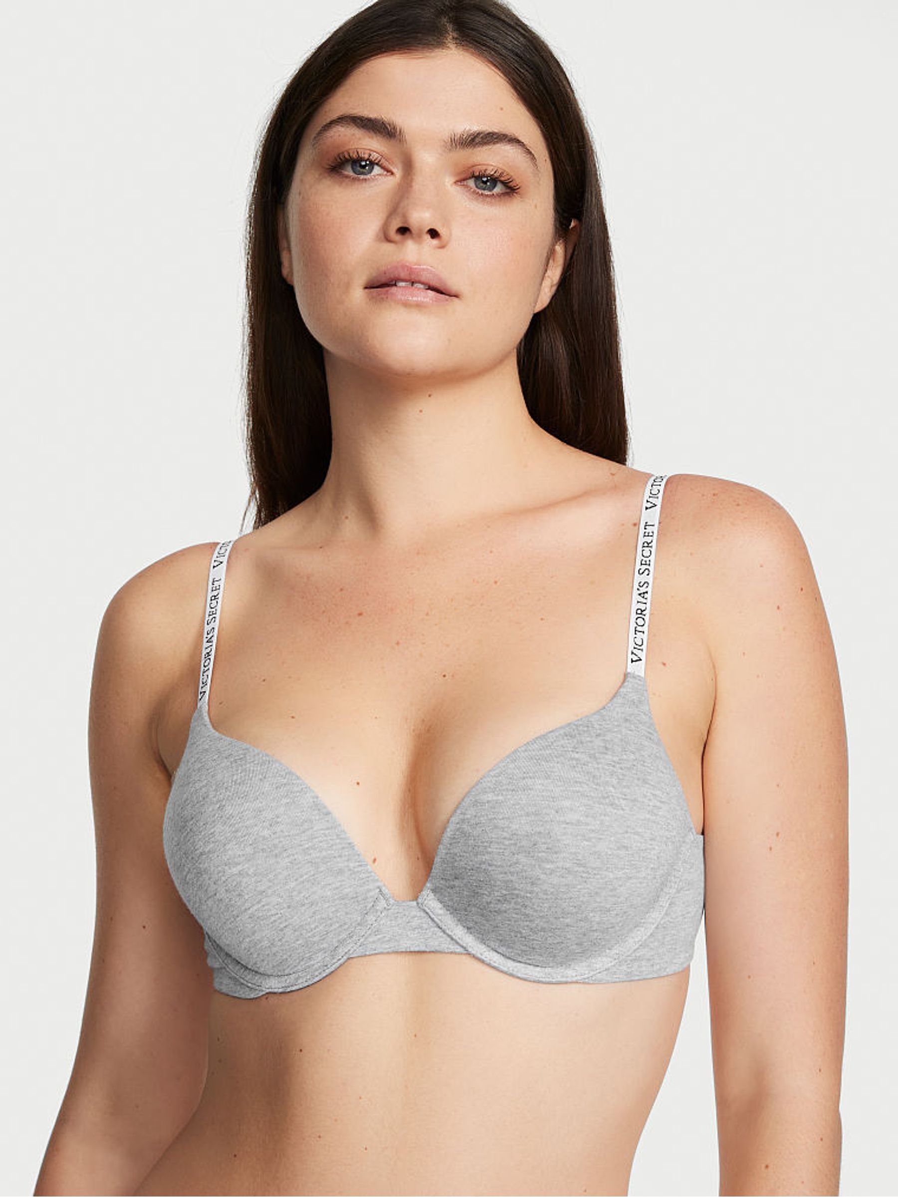 Heather Grey Add 2 Cups Push Up Bra - Image 1 of 3