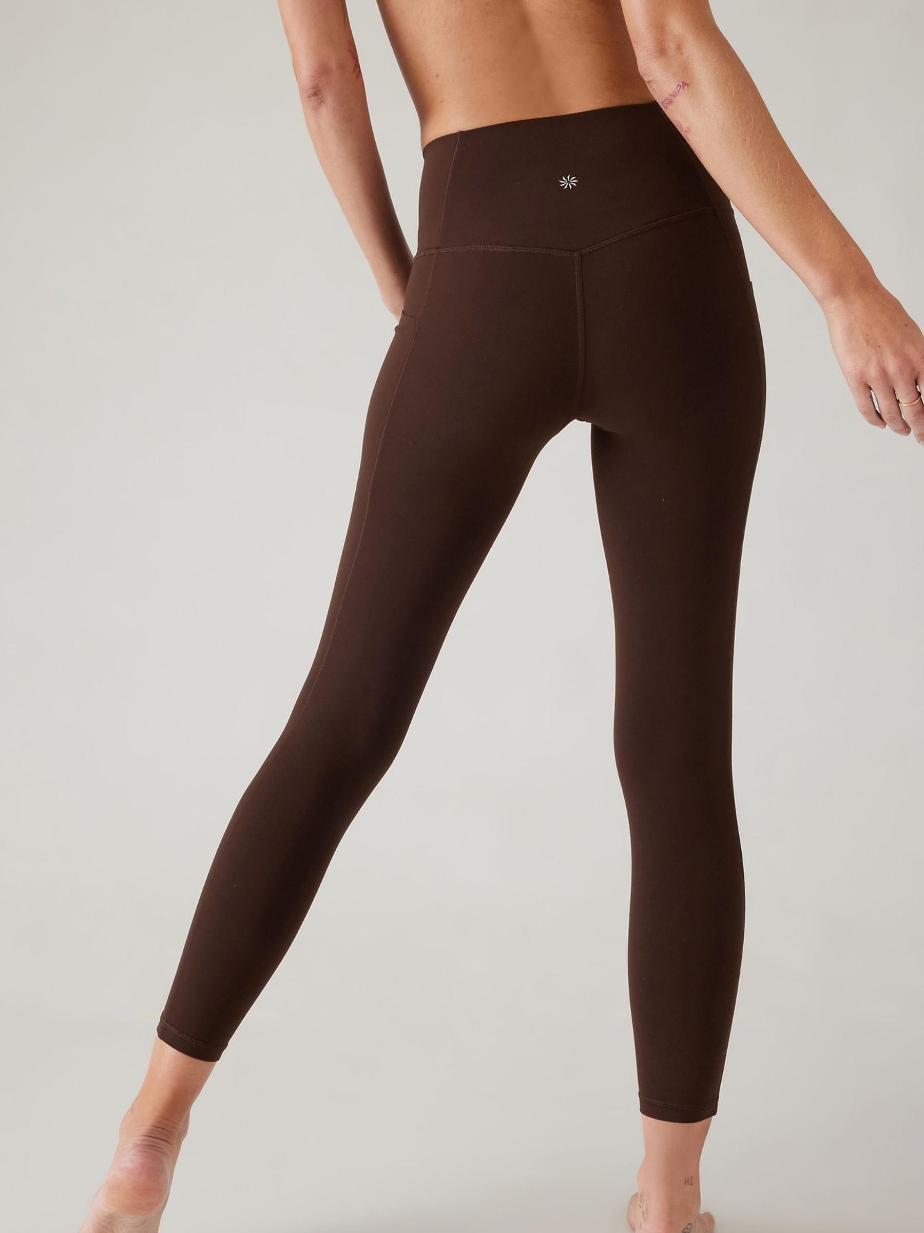 Athleta Brown Salutation Stash 7/8 Leggings - Image 2 of 5