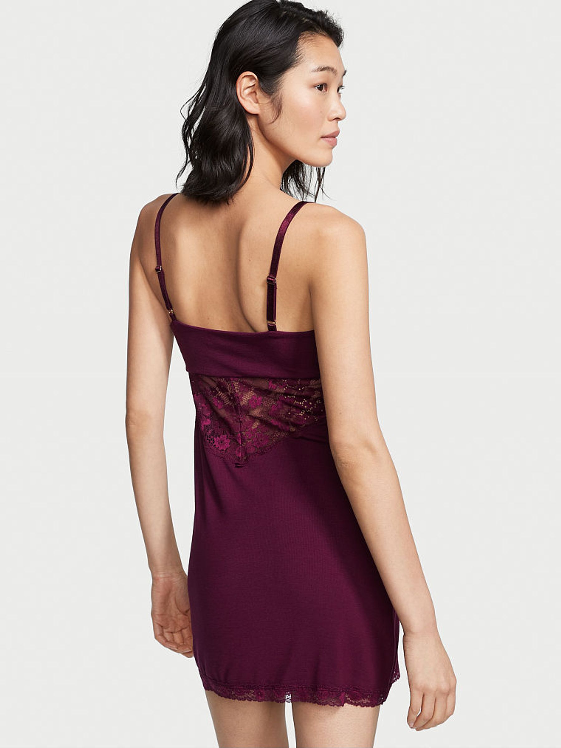 Kir Purple Modal Slip Dress - Image 2 of 3