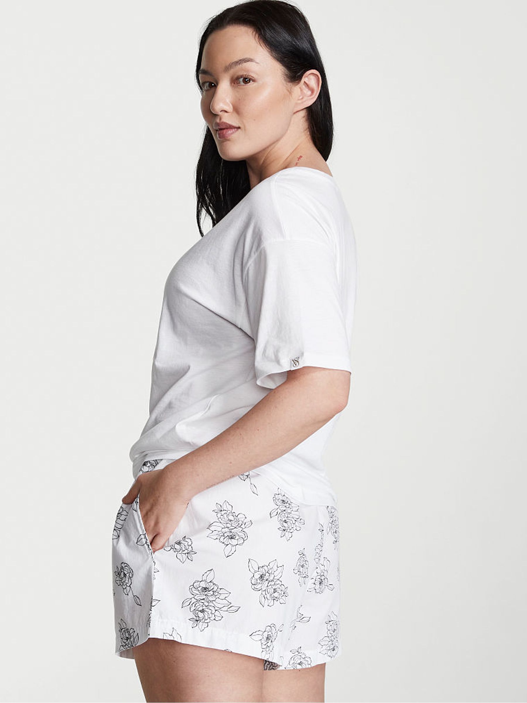 White Cotton Short Pyjamas - Image 2 of 2