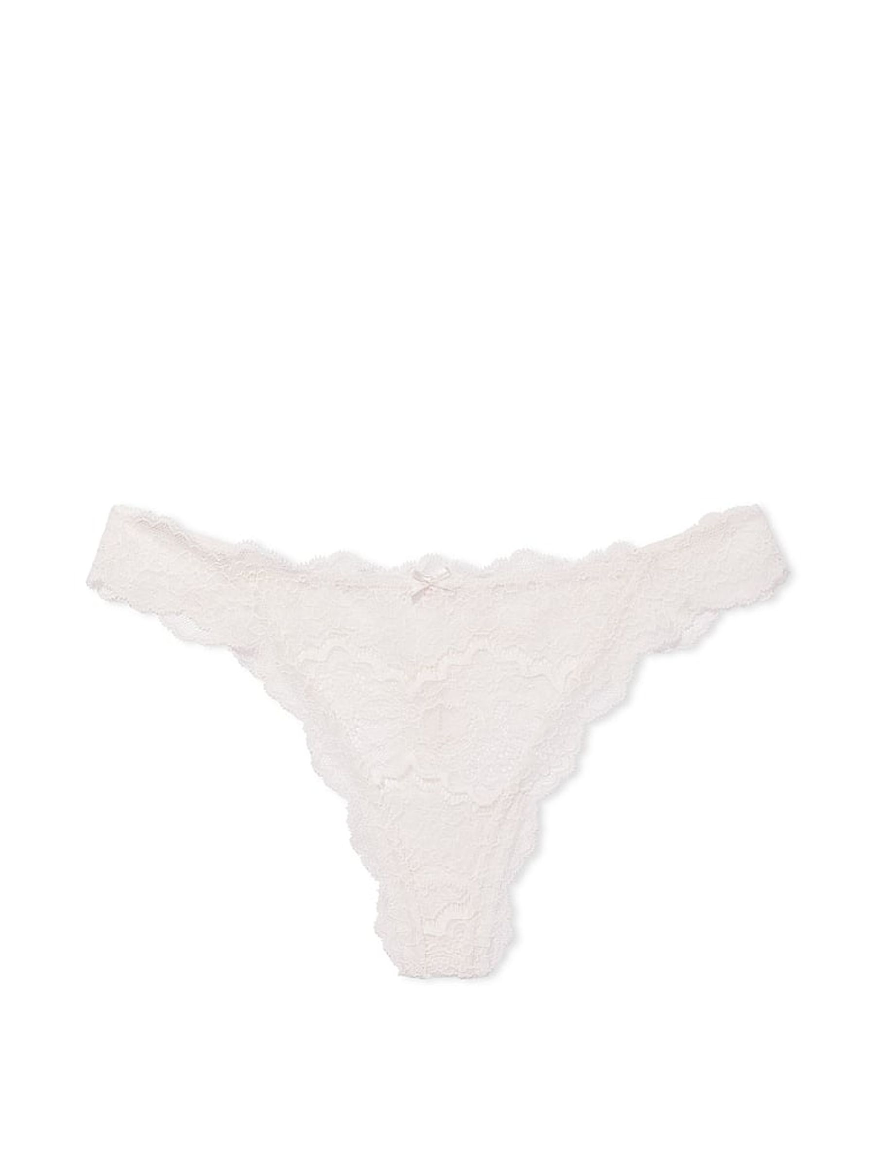 Coconut White Lace Thong Knickers - Image 3 of 3